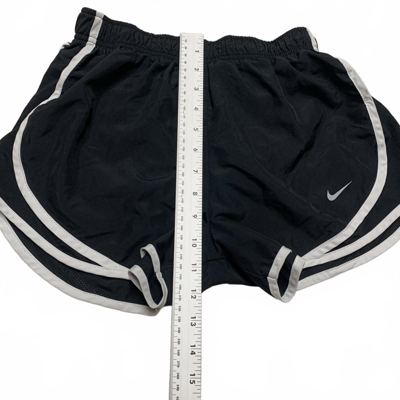 Nike Nike Dri Fit Women's Sz S Running Shorts Black White Size 28" / US 6 / IT 42 - 4 Thumbnail