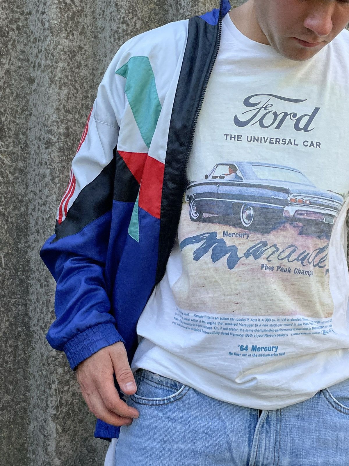 Adidas Vintage Adidas Zip Windbreaker Size M 90s Streetwear Hype Size US M / EU 48-50 / 2 - 1 Thumbnail