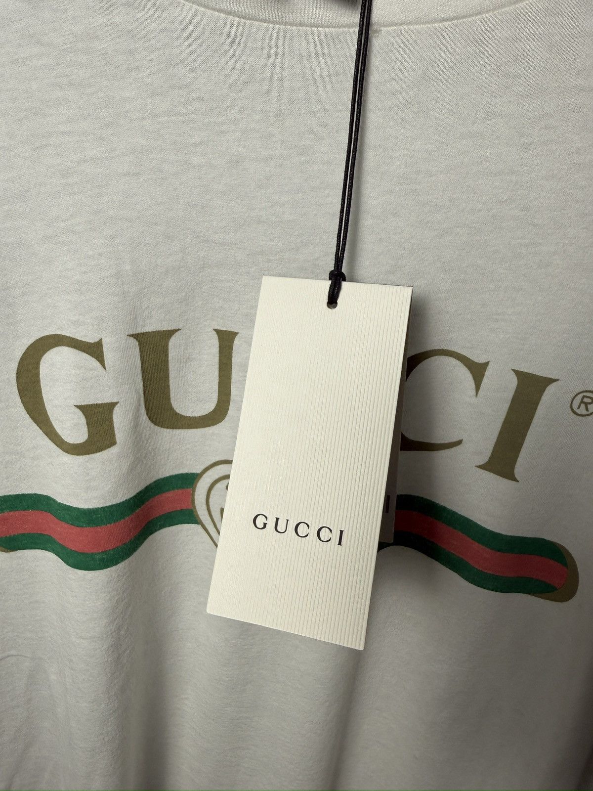 Gucci Gucci T-Shirt Distressed Gucci Logo M Size US M / EU 48-50 / 2 - 4 Thumbnail