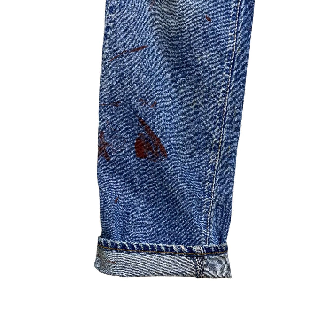 Levi's Vintage 80s Levis 501 Redline Selvedge Jeans Repaired Size US 29 - 9 Thumbnail