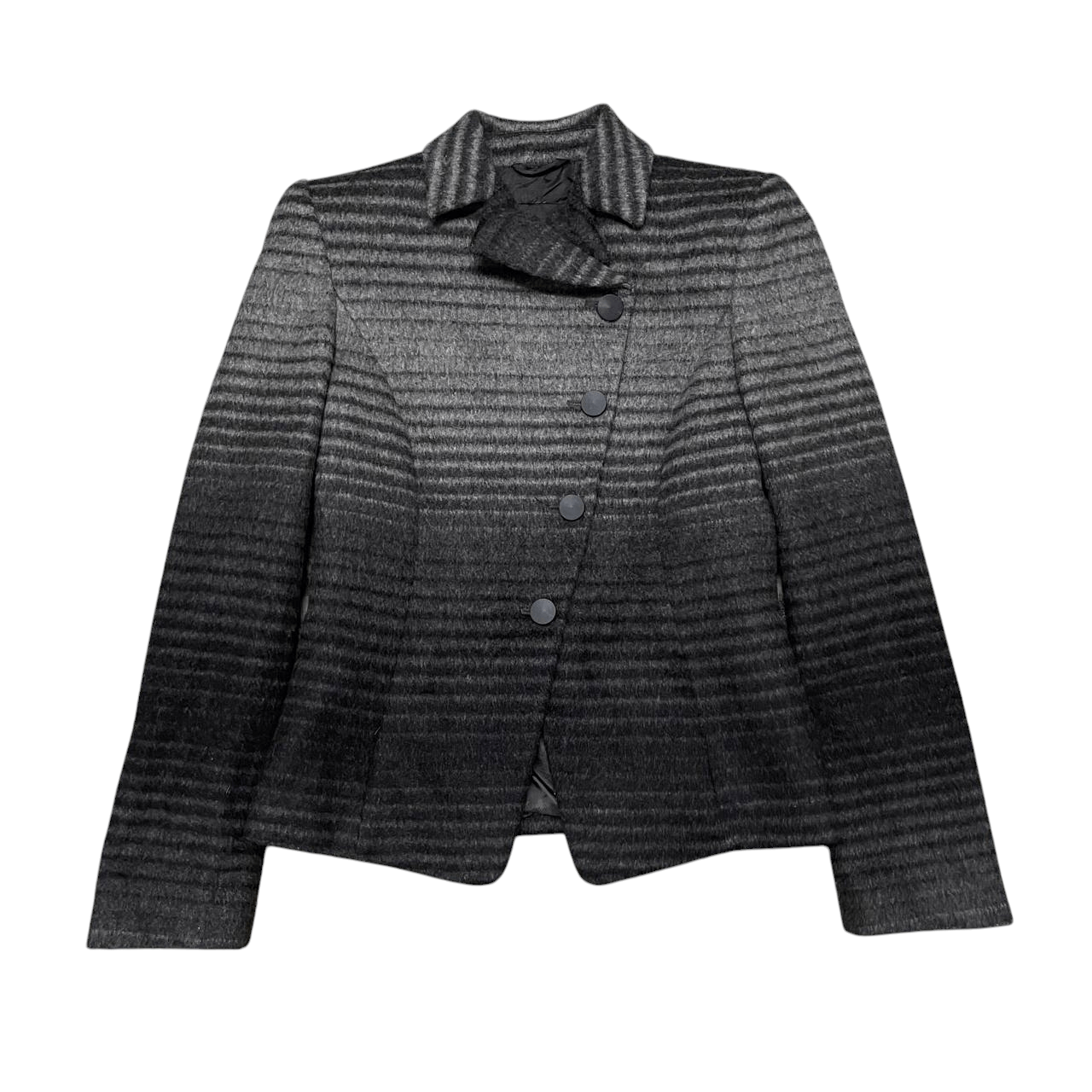 Emporio Armani Vintage Emporio Armani Wool Asymmetric Jacket Size S / US 4 / IT 40 - 1 Thumbnail