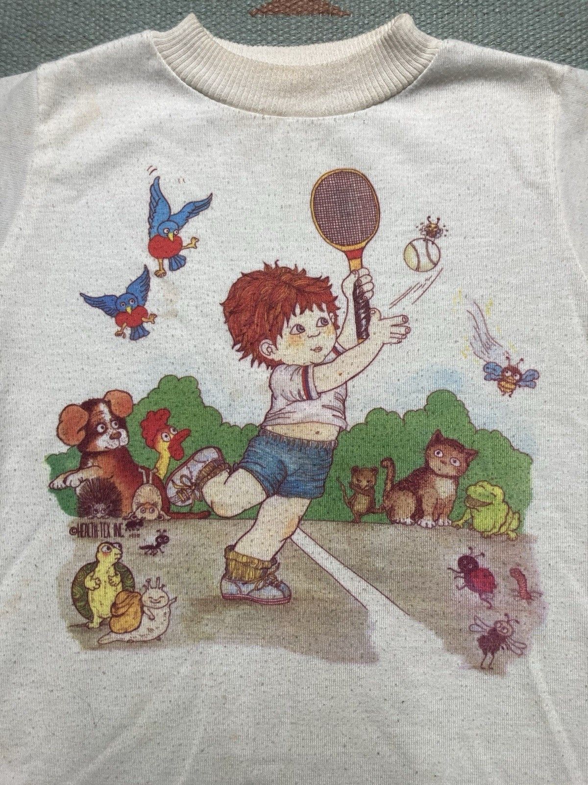 Vintage 70s t shirt healthtex cute animals women’s XS baby tee Size XS / US 0-2 / IT 36-38 - 2 Thumbnail