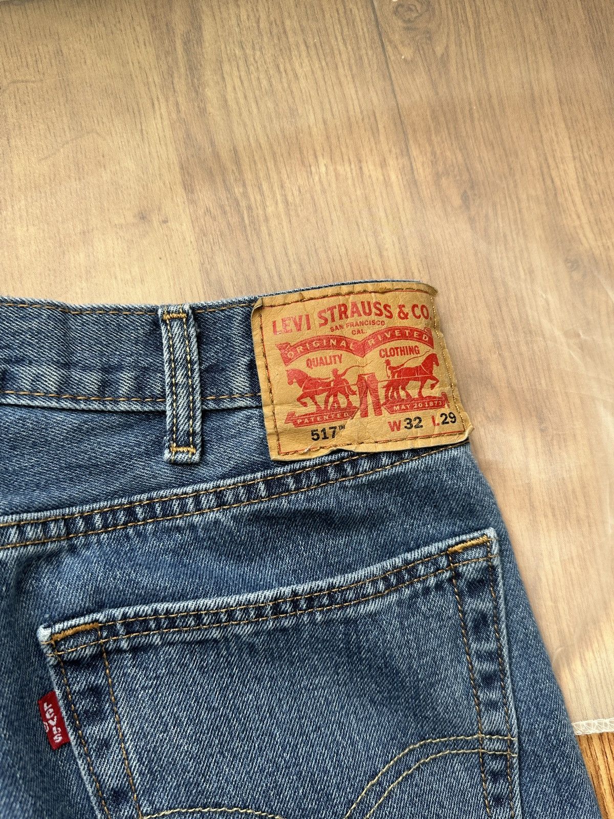 Levi's × Levi's Vintage Clothing × Vintage Levi’s 512 Bootcut Flare Blue Jeans Released Hem Denim 32x30 Size US 32 / EU 48 - 7 Thumbnail