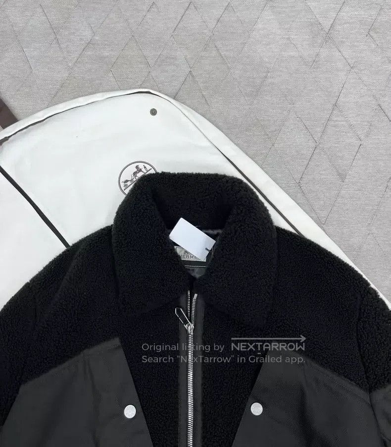 Hermes Hermes Equestrian Fur Coat Lamb Skin Fur Size US L / EU 52-54 / 3 - 2 Thumbnail