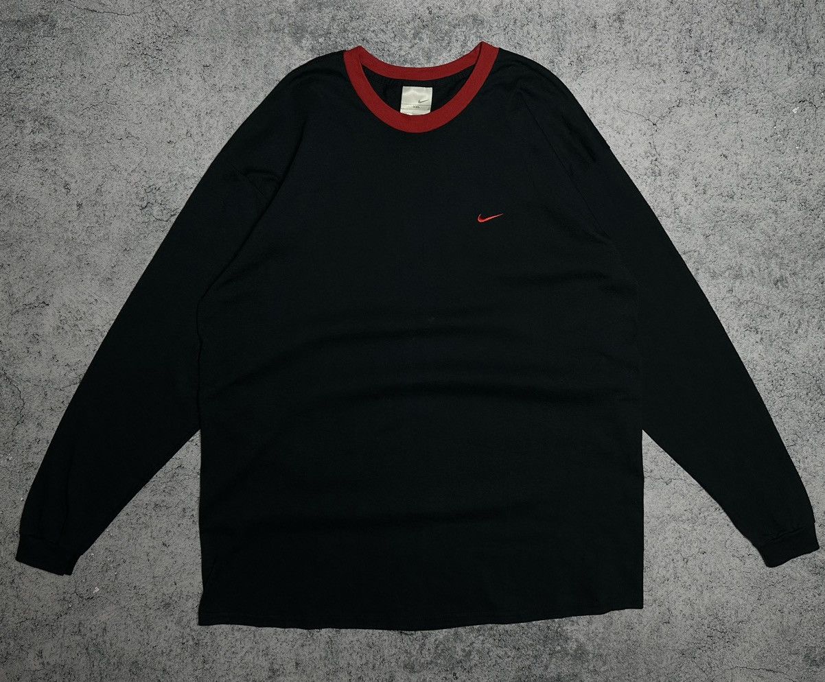 Nike Vintage Nike Swoosh Long Sleeve Shirt Size US XXL / EU 58 / 5 - 1 Thumbnail