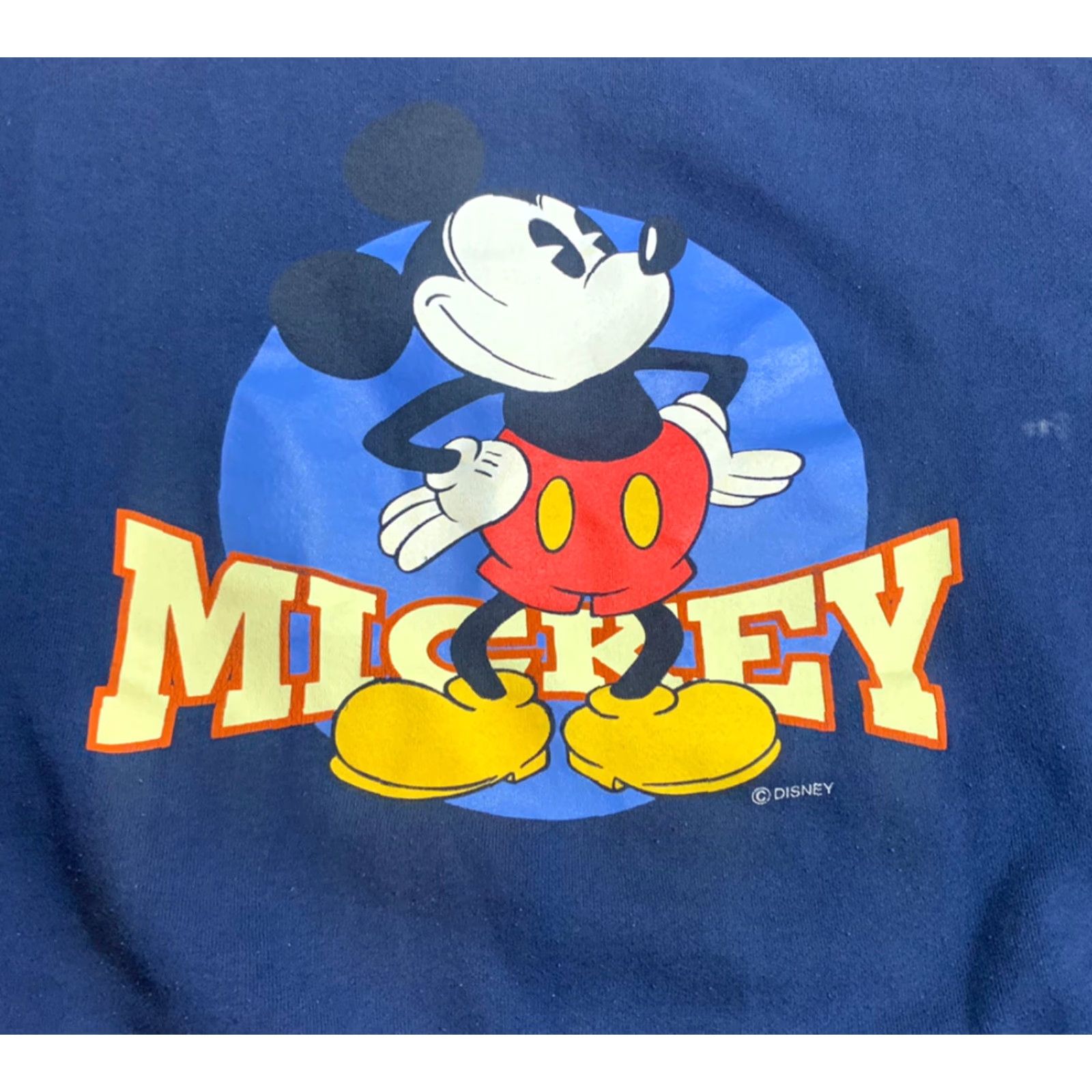 Hanes VINTAGE Hanes Mickey Mouse Blue Crewneck Sweatshirt Adult Large Size US L / EU 52-54 / 3 - 2 Thumbnail