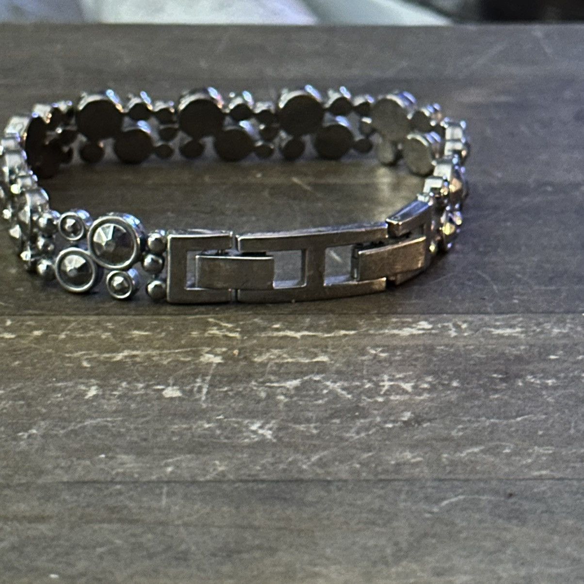 Other Vintage silver tone rhinestone bracelet Size ONE SIZE - 5 Thumbnail