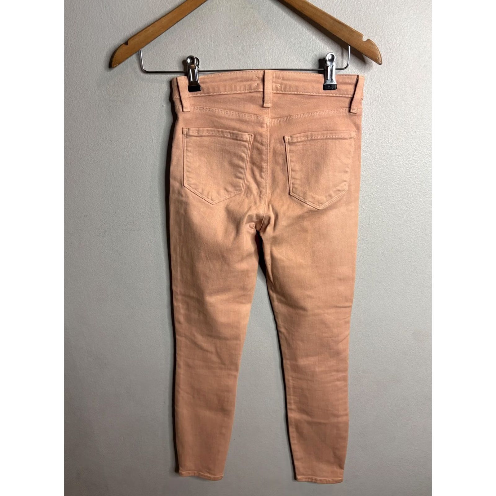 L'AGENCE L'Agence Jeans Womens Pink Skinny Stretch Light Wash Denim Ankle Pants USA Size 42" / US 20 - 4 Thumbnail