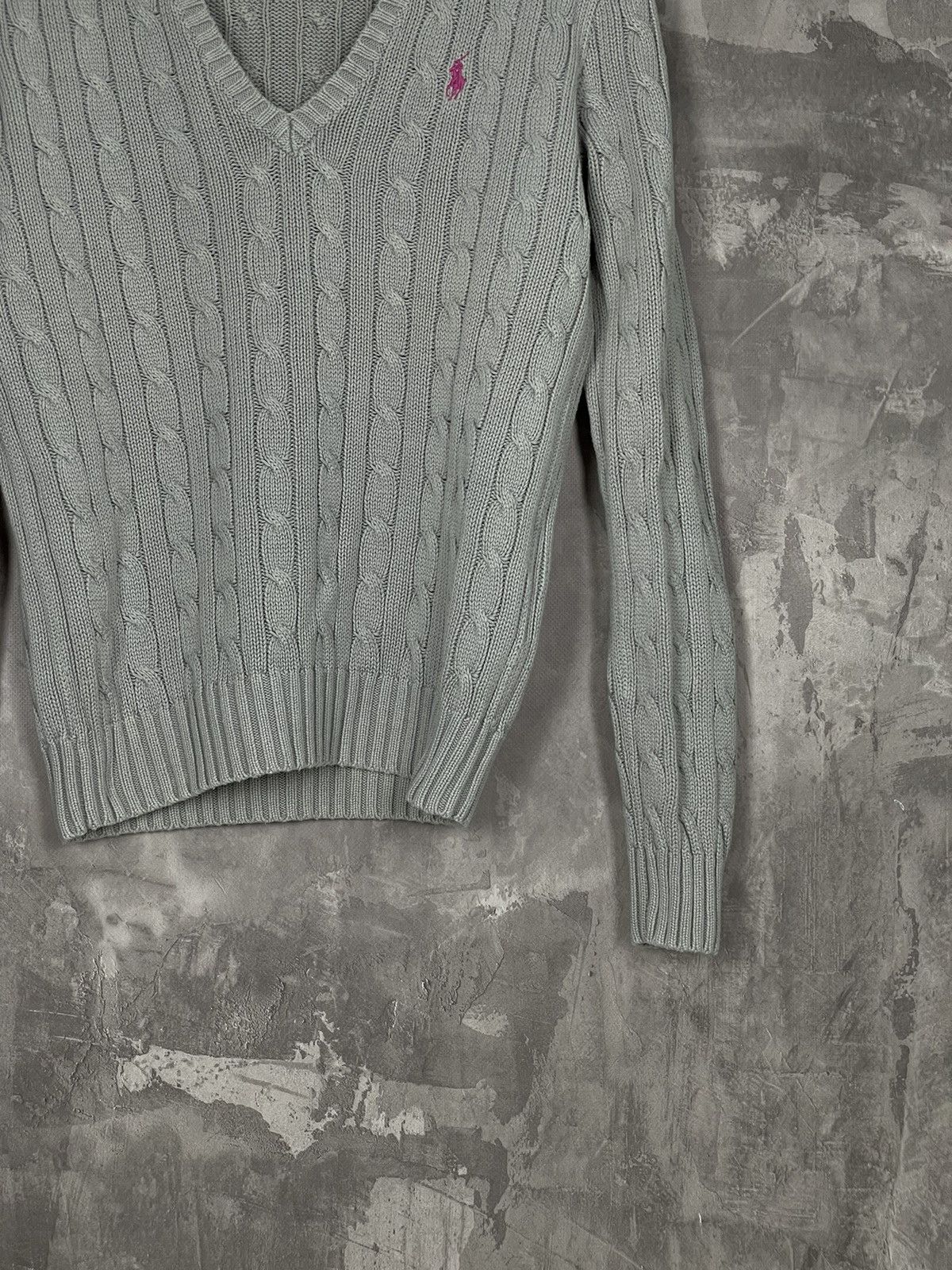Polo Ralph Lauren × Ralph Lauren Ralph Lauren Cuble Knit V Neck Sweater Size S / US 4 / IT 40 - 6 Thumbnail