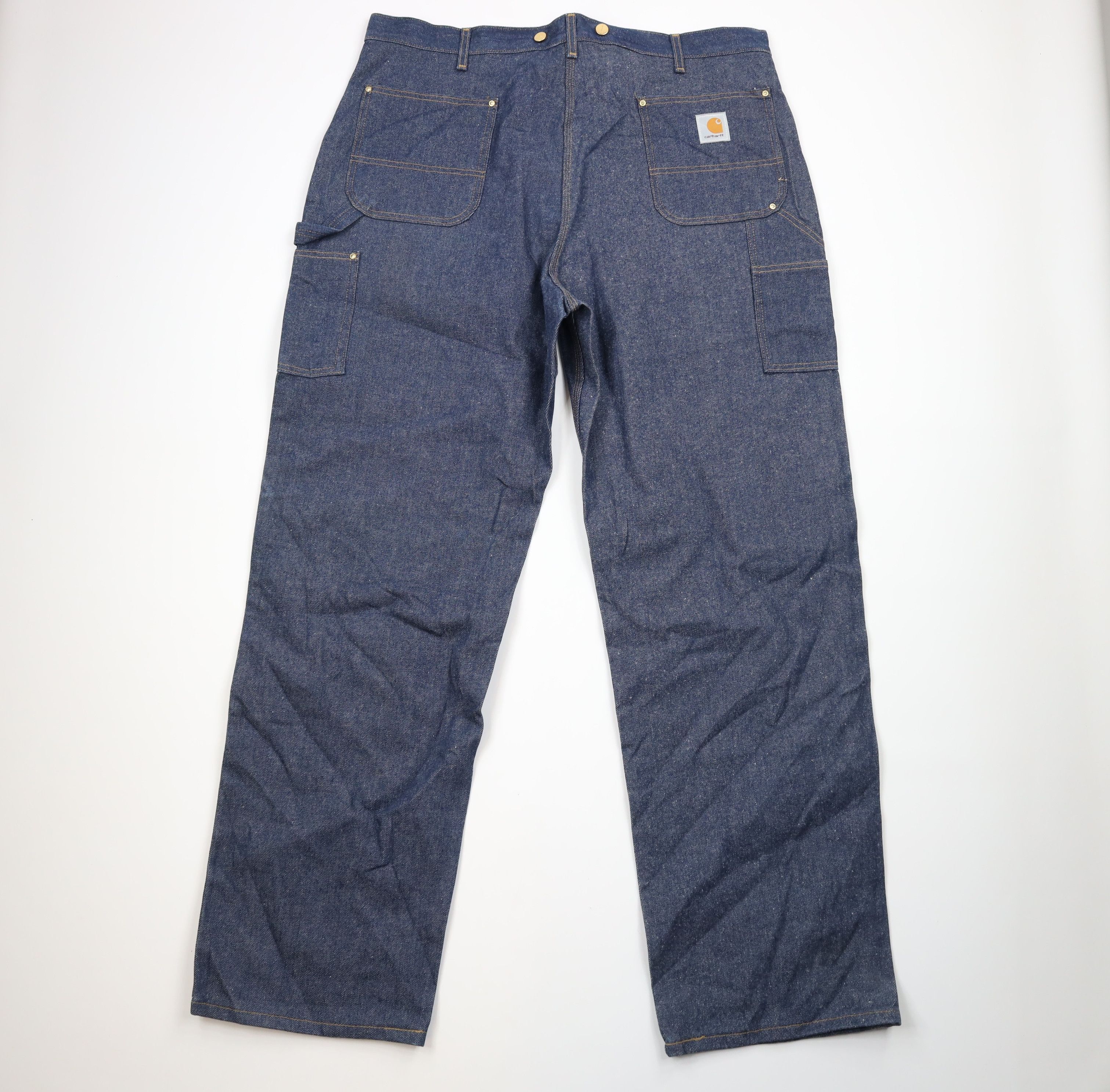 Carhartt × Vintage Vintage Y2K 2002 Carhartt Knee Logger Denim Jeans Blue USA Size US 42 / EU 58 - 7 Thumbnail