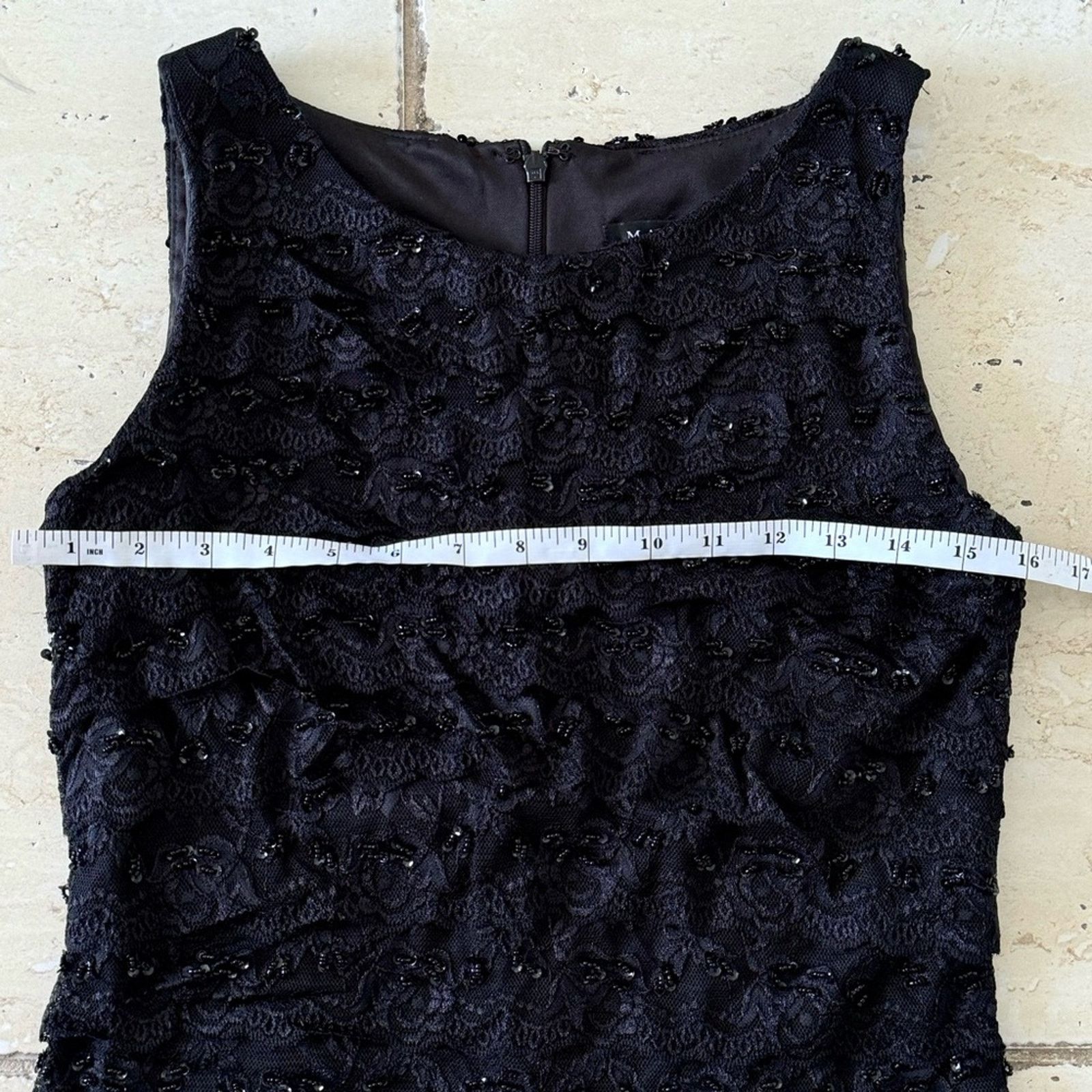 Other MARINA Black Dress with Beads, Size 8 Size M / US 6-8 / IT 42-44 - 6 Thumbnail