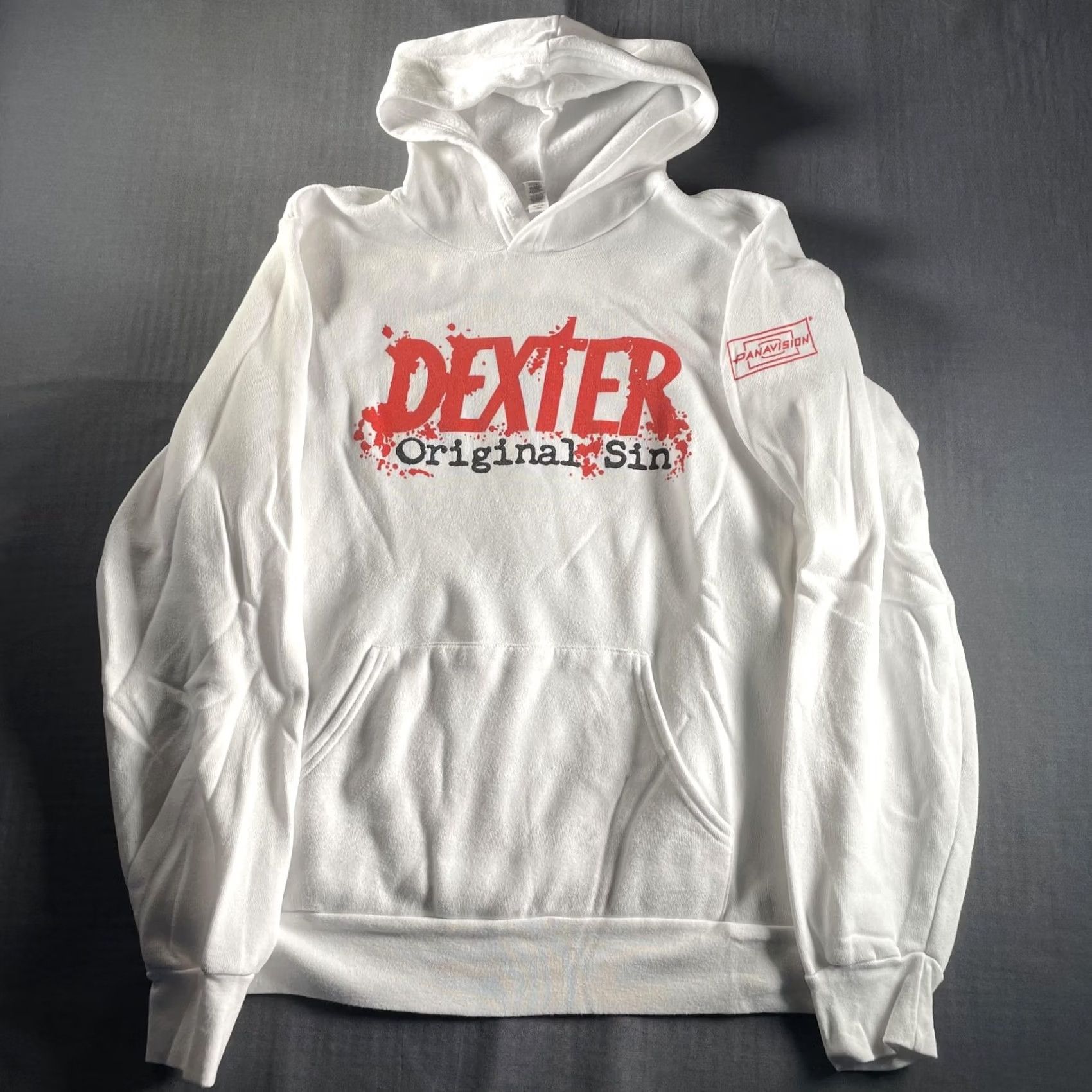 Vintage Dexter Original Sin Hoodie Mens M White Panavision Promo TV Show Pullover Size US M / EU 48-50 / 2 - 5 Thumbnail