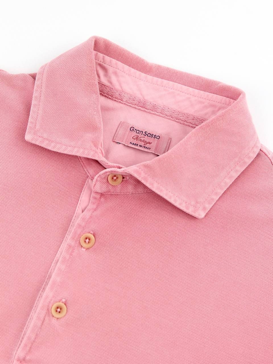 Gran Sasso GRAN SASSO Cotton pink polo shirt Size US M / EU 48-50 / 2 - 7 Thumbnail