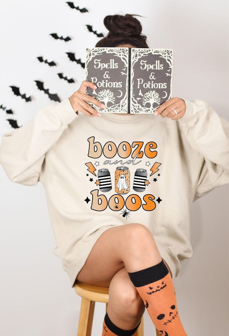 Designer Booze And Boos Sweatshirt Size M / US 6-8 / IT 42-44 - 1 Thumbnail