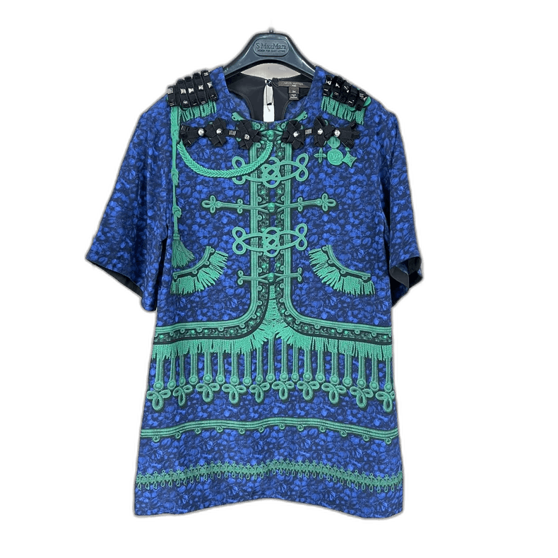 Louis Vuitton Louis Vuitton Short Sleeve Bow Tie Top-yf Size US S / EU 44-46 / 1 - 1 Thumbnail