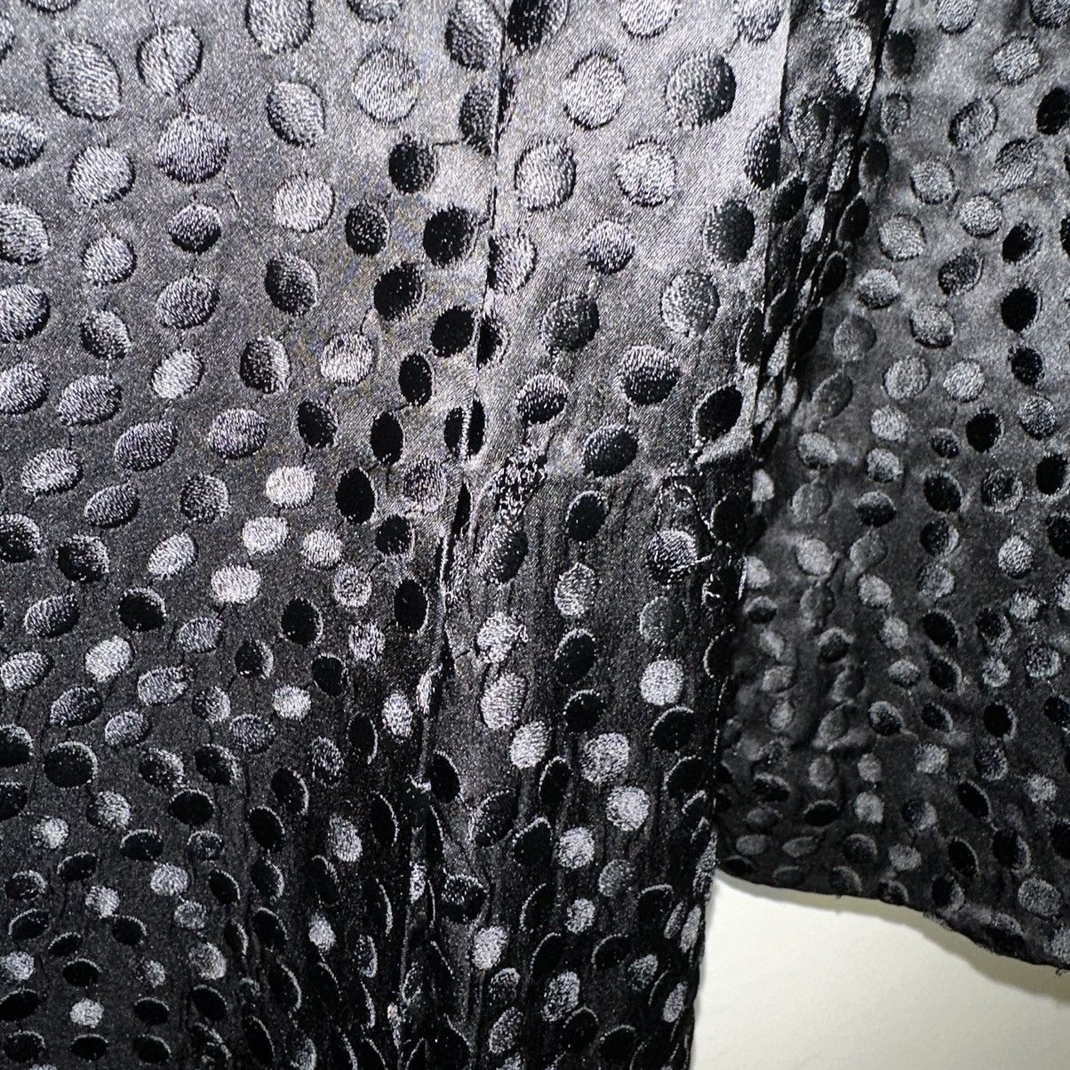 Eileen Fisher Eileen Fisher Silk Jacket Womens Med Black Polka Dot Long Size M / US 6-8 / IT 42-44 - 5 Thumbnail