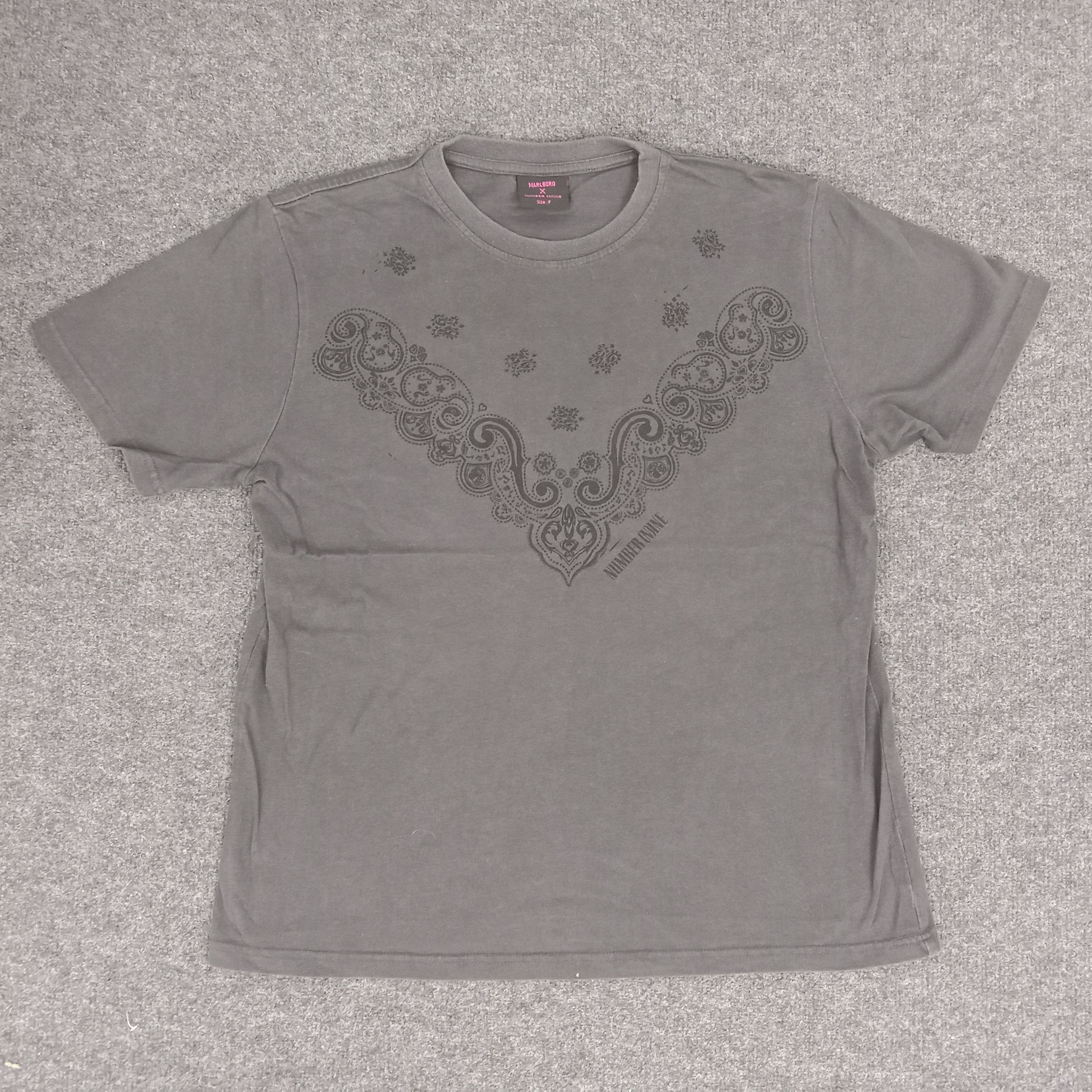 Japanese Brand × Number (N)ine × Vintage Number (N)ine X Marlboro Japanese Brand Tshirt Size US M / EU 48-50 / 2 - 1 Thumbnail