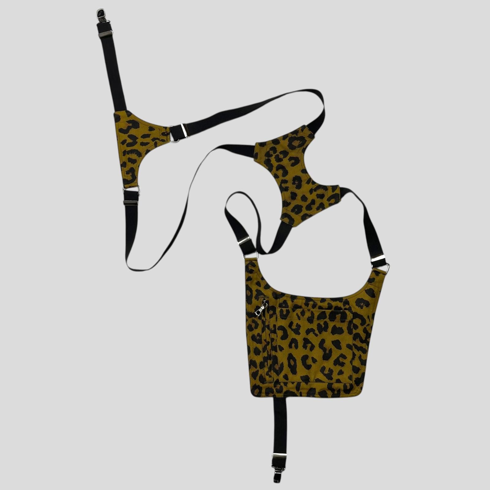 DRIES VAN NOTEN ヒョウ柄　ホルスター Dries Van Noten Dries Van Noten SS16 Cheetah Holster Suspender