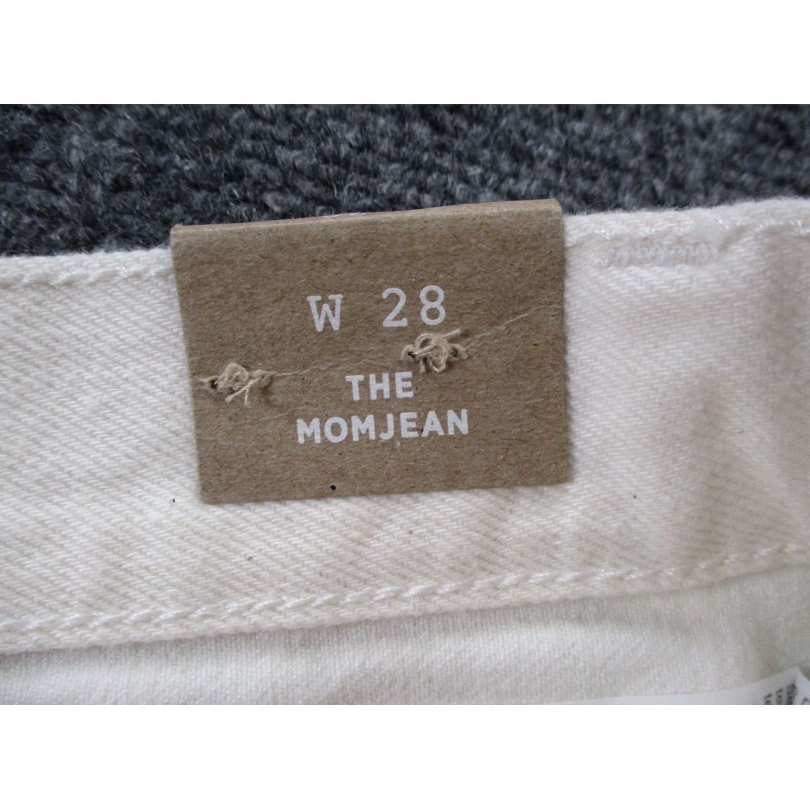 Madewell Madewell Jeans Womens 28 White Denim Mom Straight High Waist Frayed NEW Size 28" / US 6 / IT 42 - 6 Thumbnail
