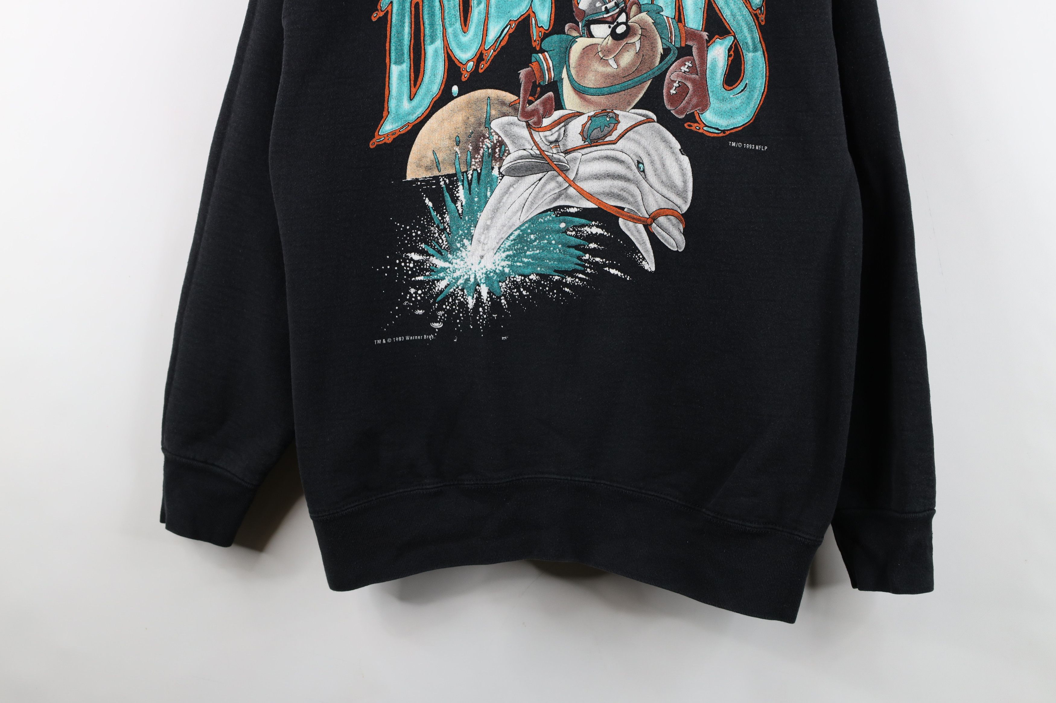 Vintage Vintage 90s Devil Miami Dolphins Football Sweatshirt USA Size US L / EU 52-54 / 3 - 3 Thumbnail