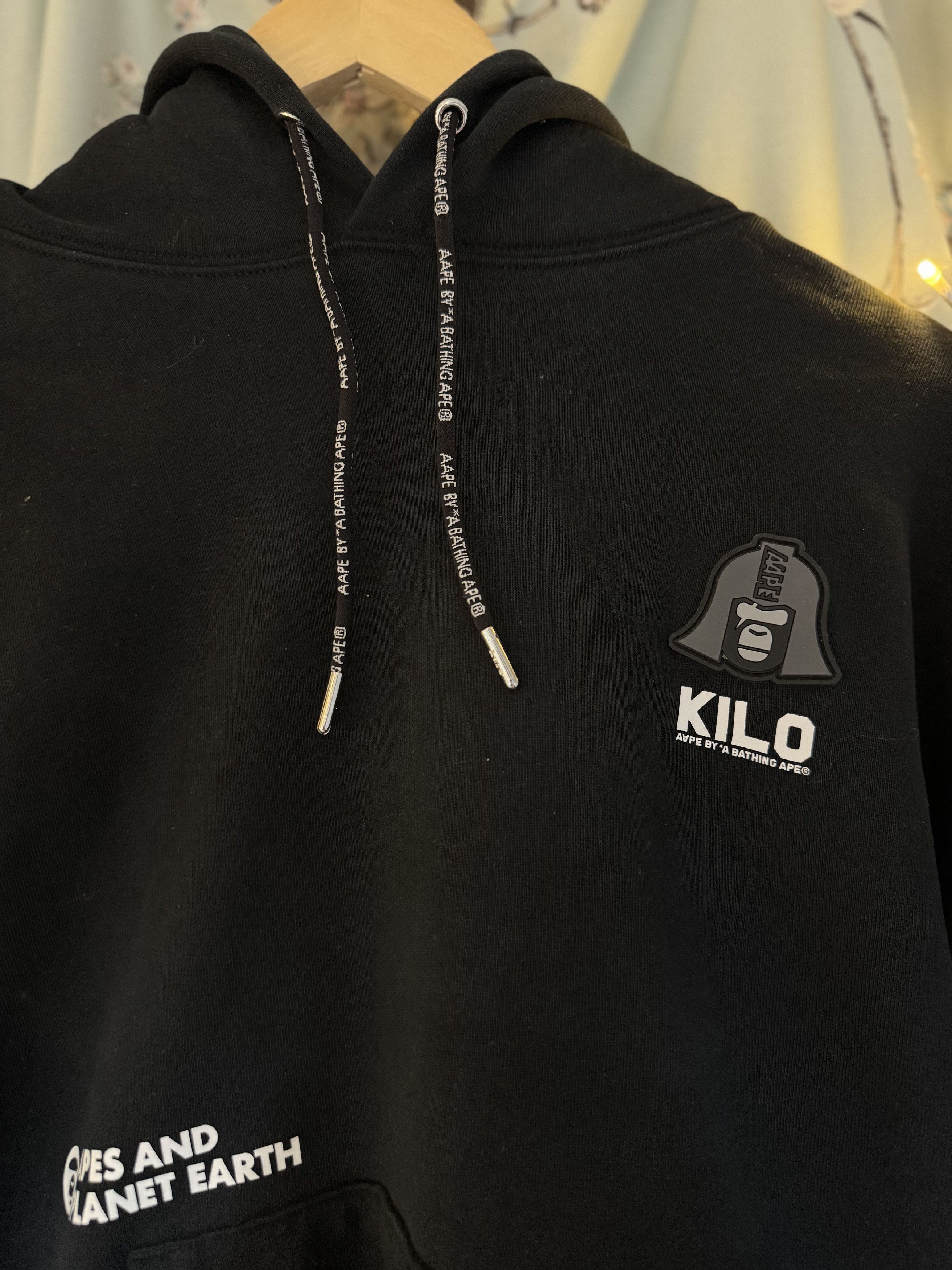 Other Rare limited Black graphic hoodie Kilo Aape By A Bathing Ape Size US S / EU 44-46 / 1 - 6 Thumbnail