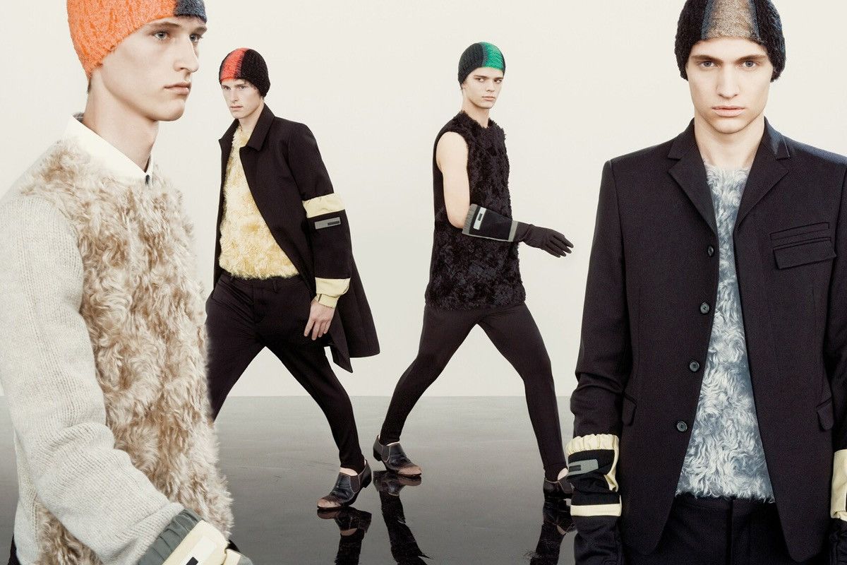 Prada Prada Fw07 Mohawk Mohair Beanie black/green Size ONE SIZE - 4 Thumbnail