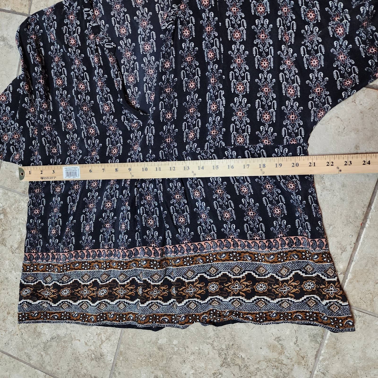 Madewell Madewell Silk Boheme Boho Floral Paisley Blouse Size Large Size L / US 10 / IT 46 - 7 Thumbnail
