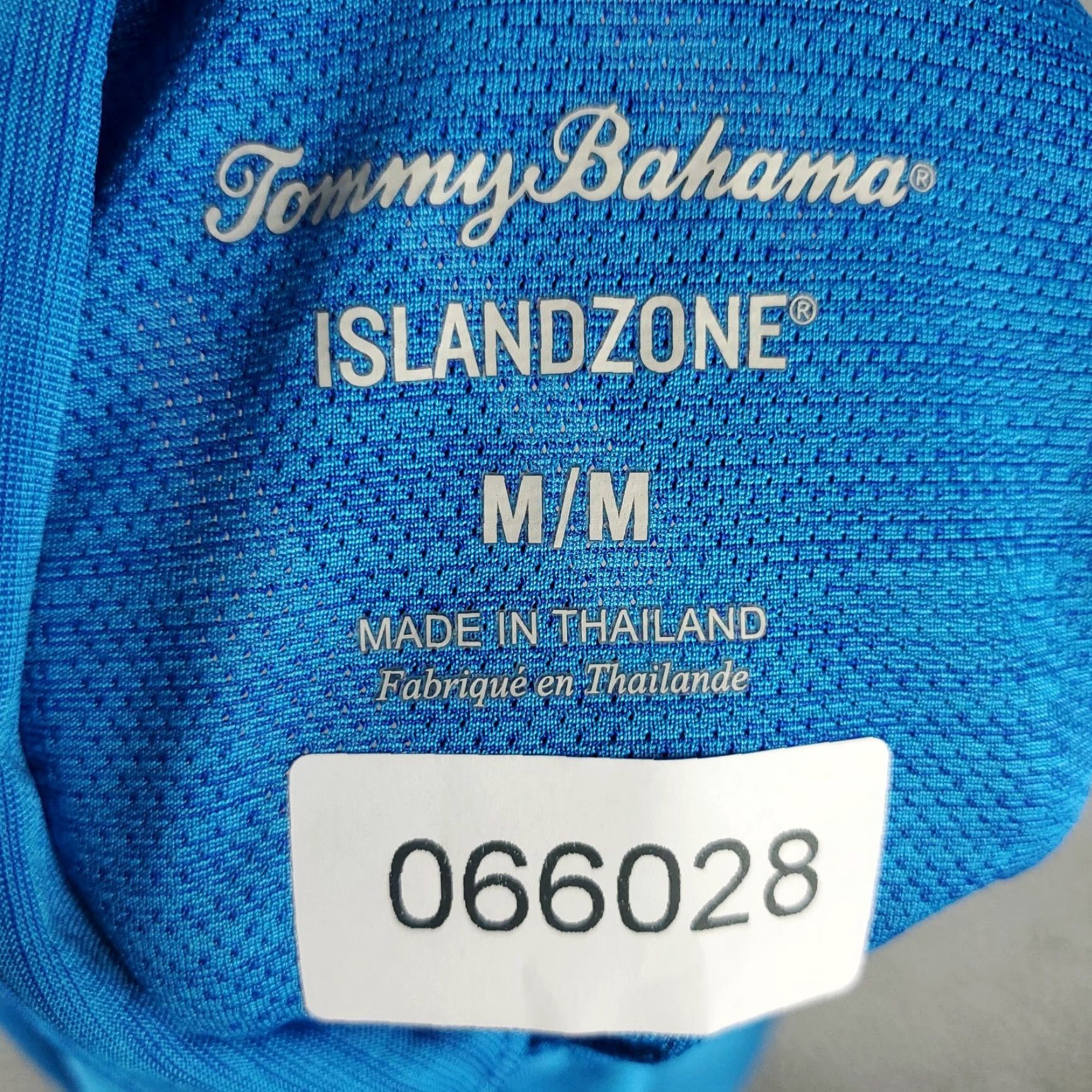Tommy Bahama Tommy Bahama Polo Shirt Mens Medium Blue Polyester Big Marlin Logo Golf Shirt Size US M / EU 48-50 / 2 - 7 Thumbnail