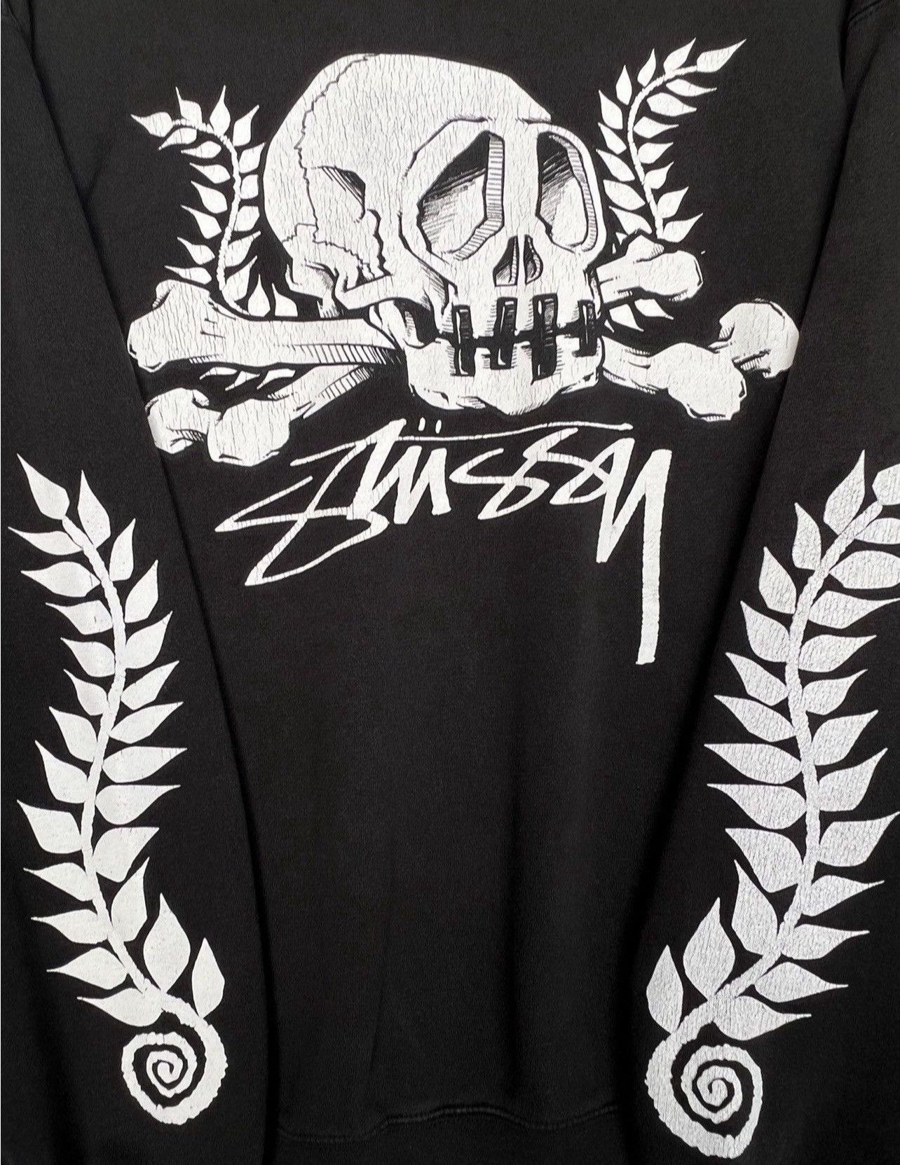 Stussy Vintage Stussy Skull Black Baggy Sweatshirt Large Size US L / EU 52-54 / 3 - 6 Thumbnail