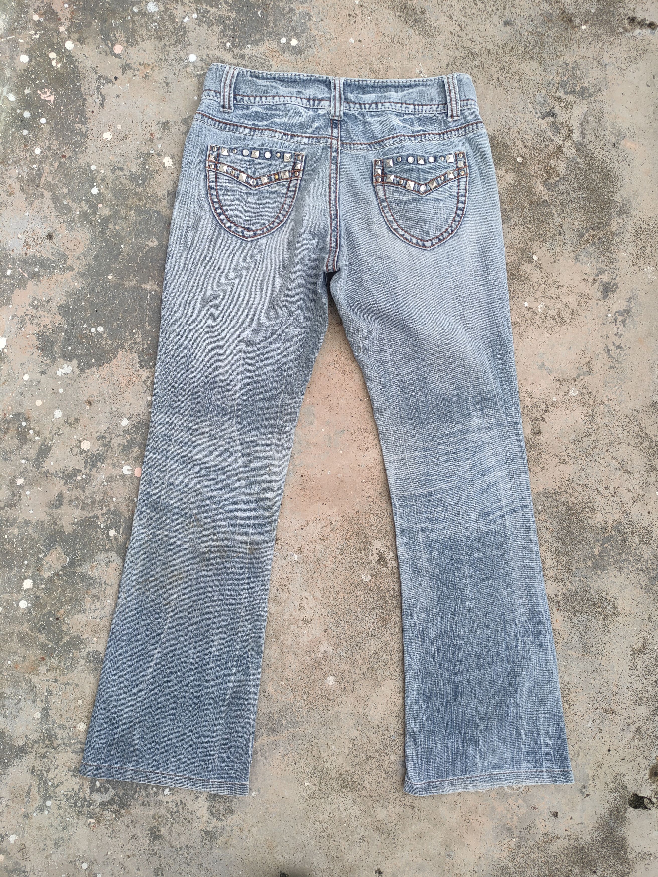 Japanese Brand × Jean VINTAGE THEORIA FLARE FADED RIPPED JEANS DENIM PANTS Size US 29 - 2 Thumbnail