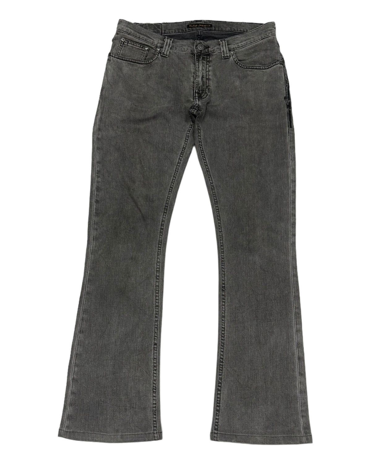Nudie Jeans NUDIE JEANS BOOTCUT FOGGY BLACK FLARE DENIM Size 32" / US 10 / IT 46 - 5 Thumbnail