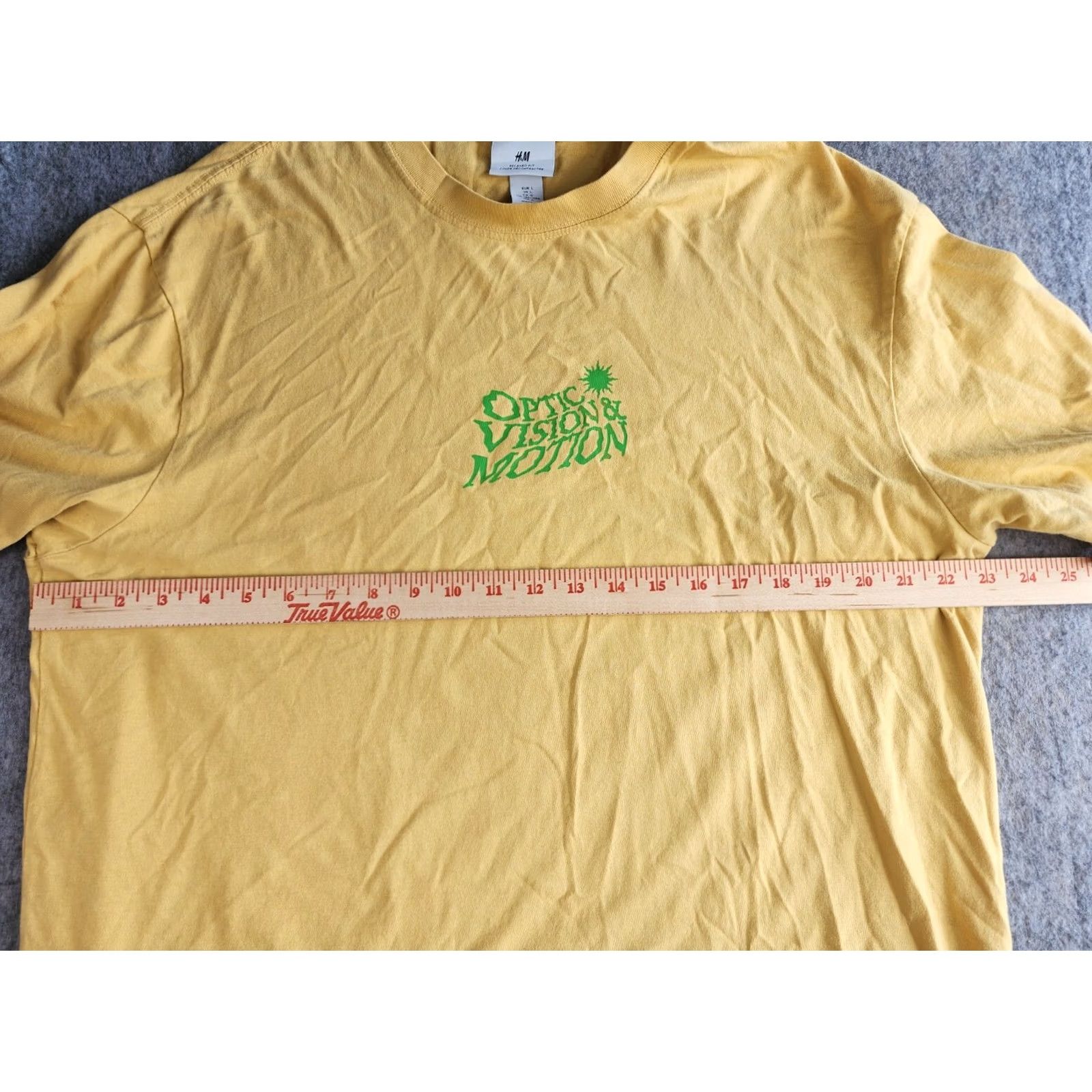 H&M H&M Shirt Men's Yellow T-Shirt Large L Electric Scenery Optic Vision & Motion Size US L / EU 52-54 / 3 - 8 Thumbnail