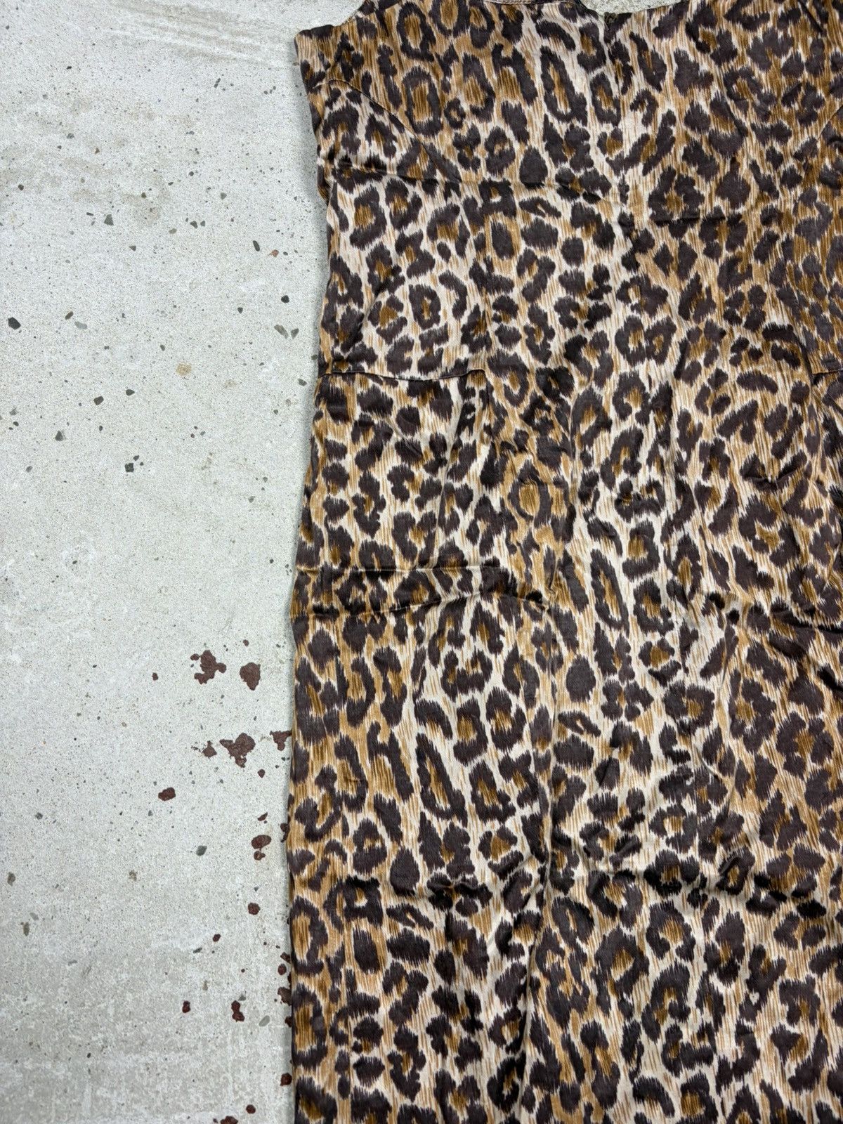 Dolce & Gabbana Vintage 2000s Dolce & Gabbana Leopard Print Slip Dress Lace Size M / US 6-8 / IT 42-44 - 15 Thumbnail