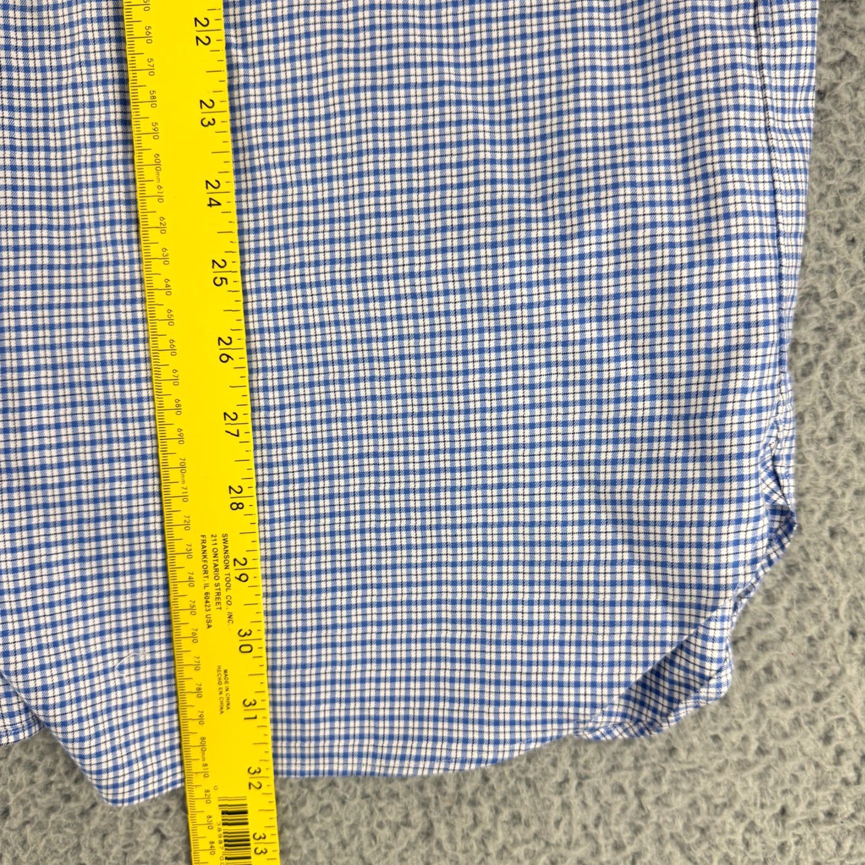 Ralph Lauren Ralph Lauren Button-Down Shirt Mens XXL Blue Plaid Twill Cotton Button-Up Long Sleeve Classic Fit Regular Size 2XL Navy Blue? Size US XXL / EU 58 / 5 - 6 Thumbnail