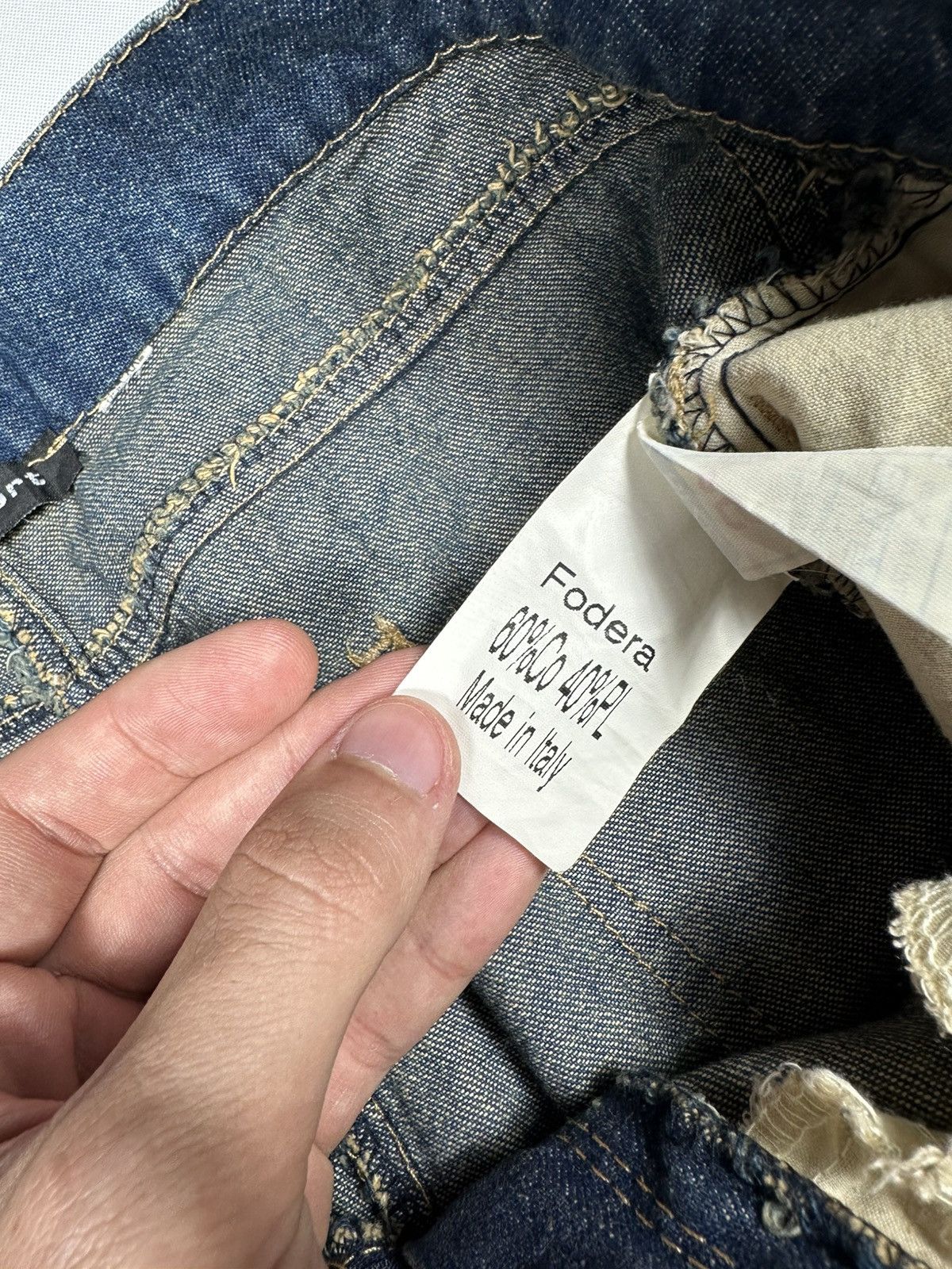Vintage Parisport Y2k Vintage Distressed Star Straight Flared Jeans Size 28" / US 6 / IT 42 - 12 Thumbnail