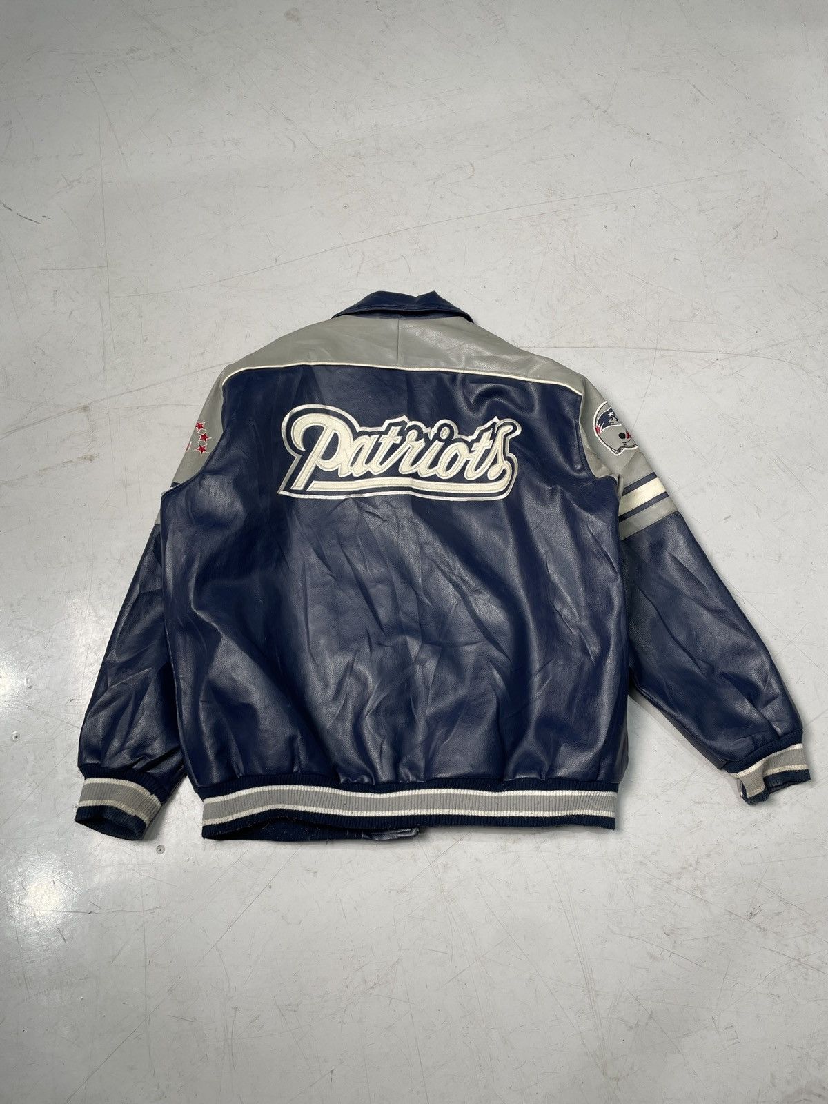 NFL NFL Patriots Leather Jacket Size US XXL / EU 58 / 5 - 4 Thumbnail