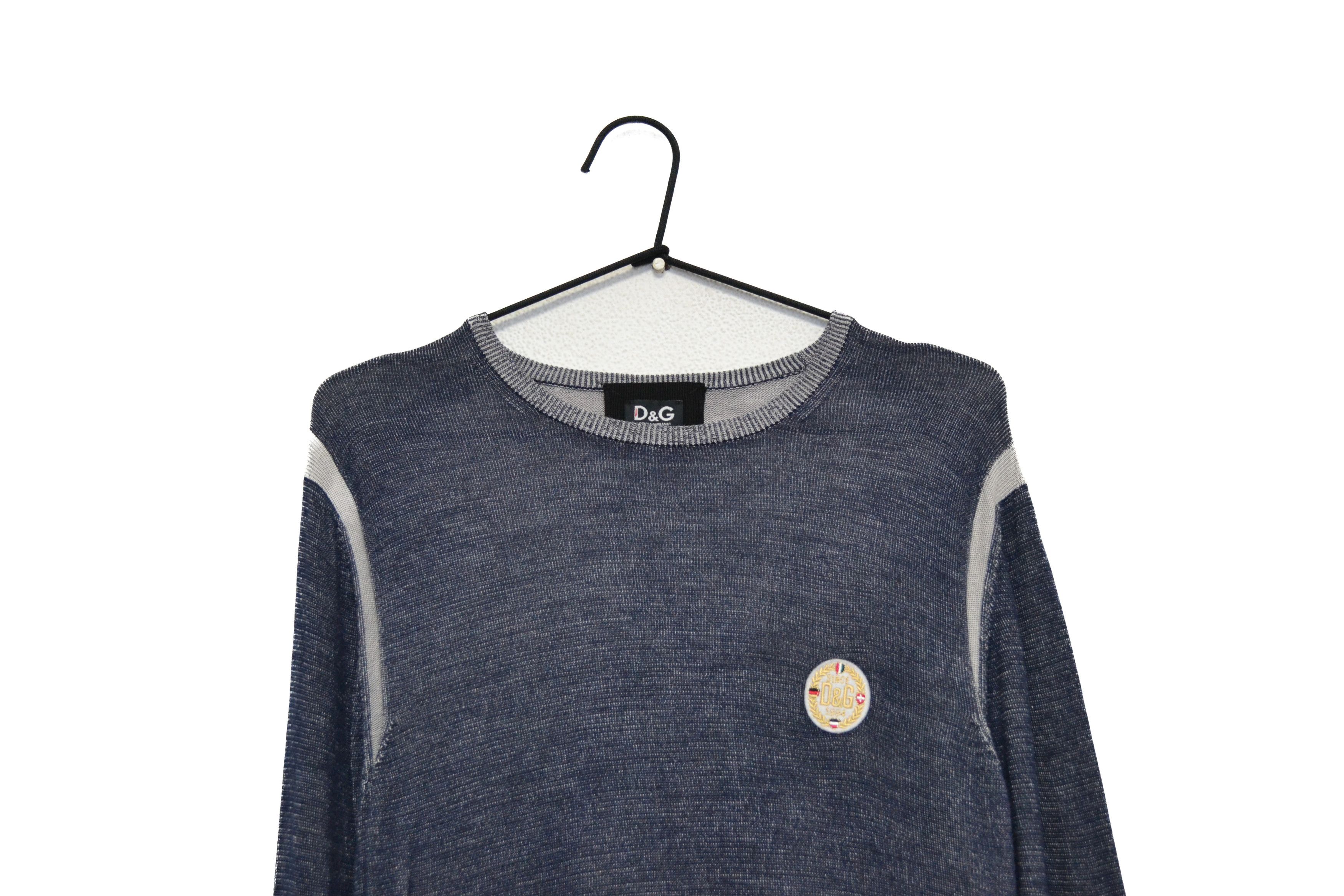 Dolce & Gabbana D&G Dolce&Gabbana 100% Silk Men’s Sweater Size US M / EU 48-50 / 2 - 2 Thumbnail
