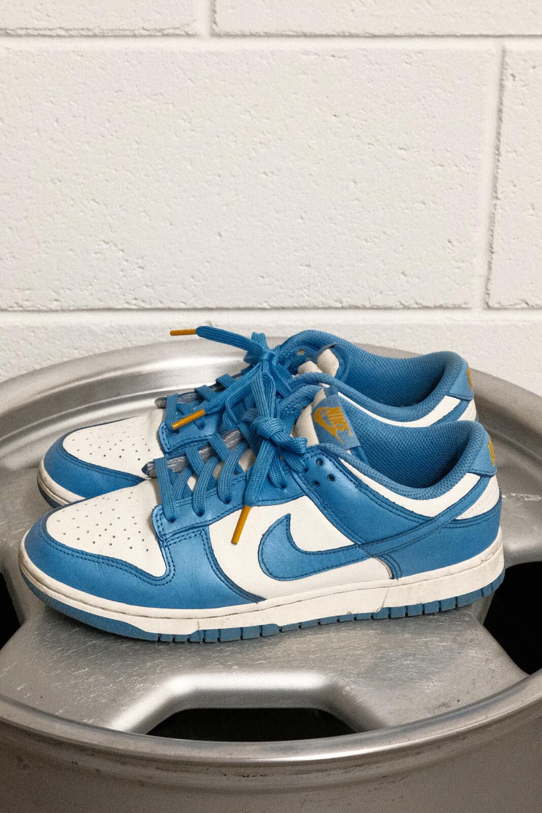Nike Nike Dunk Low Retro White Blue Sneakers US 8 Size US 7.5 / IT 37.5 - 4 Thumbnail