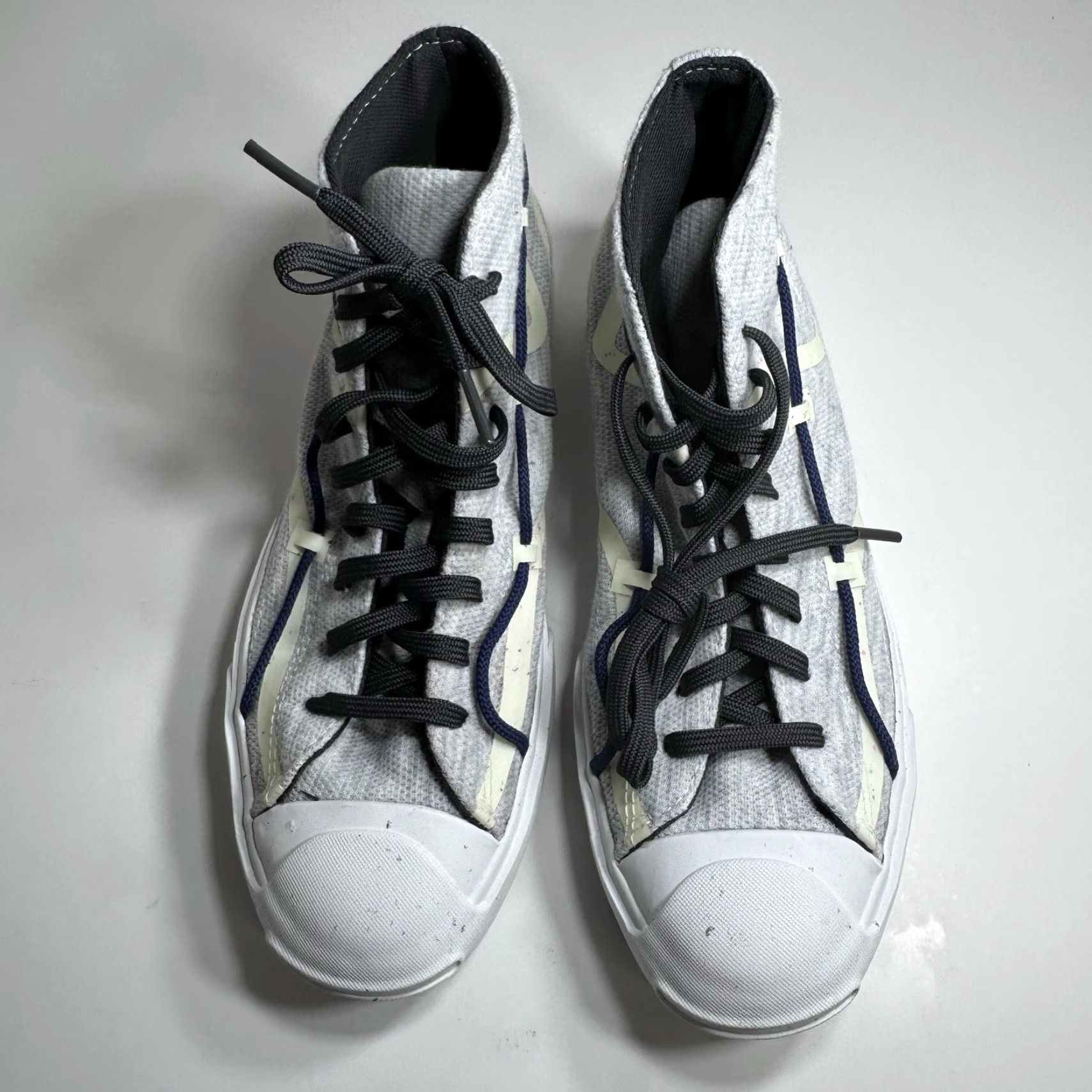 Converse Converse Jack Purrell Jack Purcell Mid Rally Renew Mens Sz 7 White Storm Wind Grey 170947C Size ONE SIZE - 6 Thumbnail
