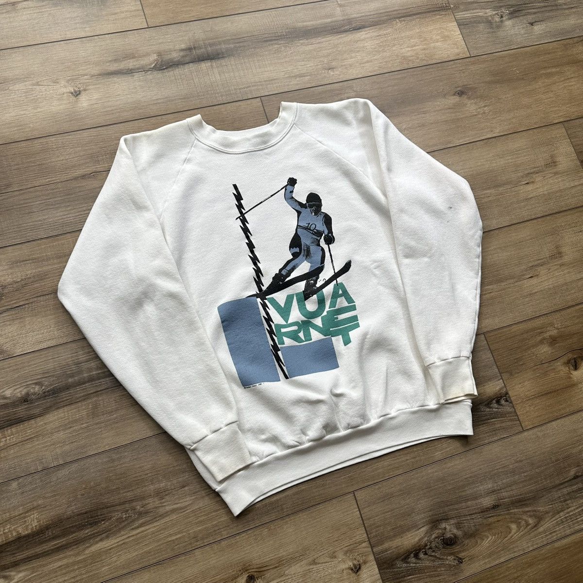Other Vintage 1988 Vuarnet France Ski Graphic Crewneck Sweatshirt Size US L / EU 52-54 / 3 - 2 Thumbnail