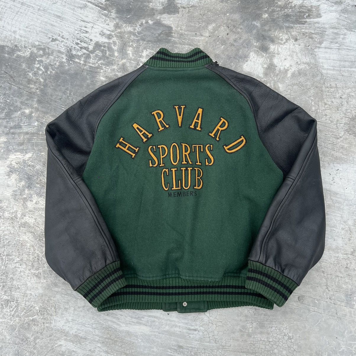 Leather Vintage Harvard Sports Club Varsity Leather Jacket 1976 Size US M / EU 48-50 / 2 - 4 Thumbnail