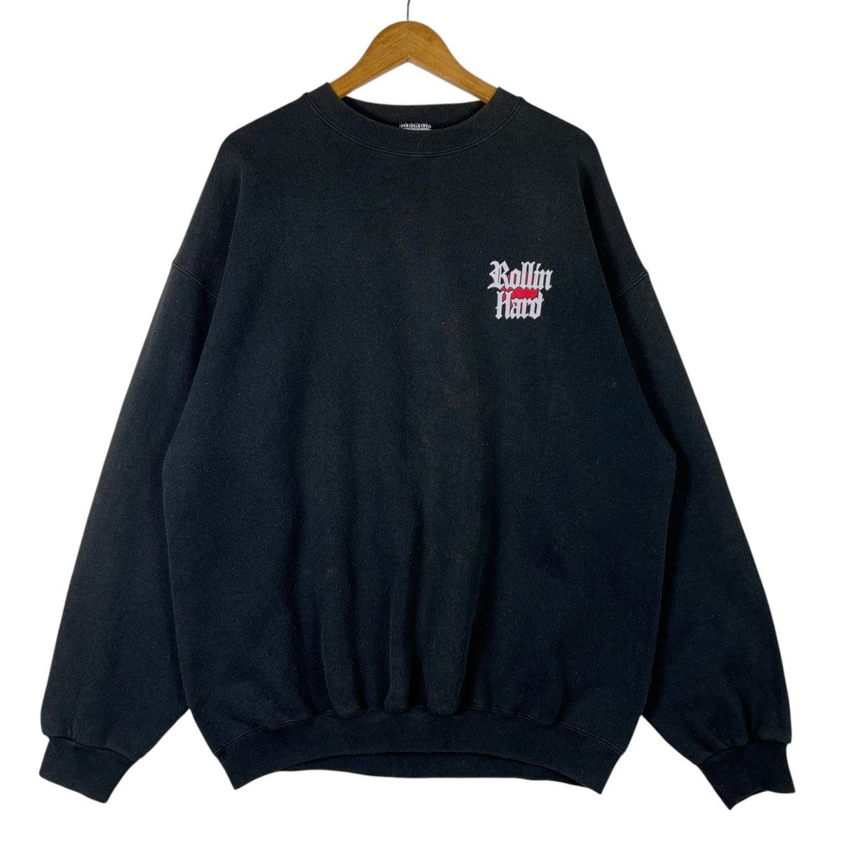 Tultex 💥 90s Vintage Rollin Hard Big Thangs Tultex Sweatshirt Size US XL / EU 56 / 4 - 2 Thumbnail