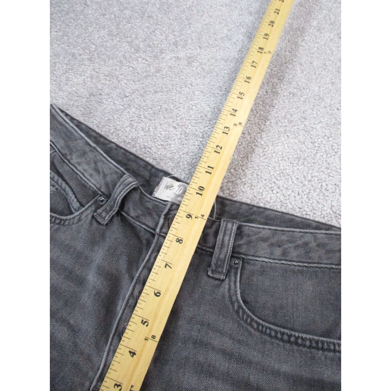 Free People Free People Shorts Womens 27 Gray Denim Button Fly Cut-Offs - Bohemian Festival Casual Party/Cocktail Travel Womens Size 27" / US 4 / IT 40 - 5 Thumbnail