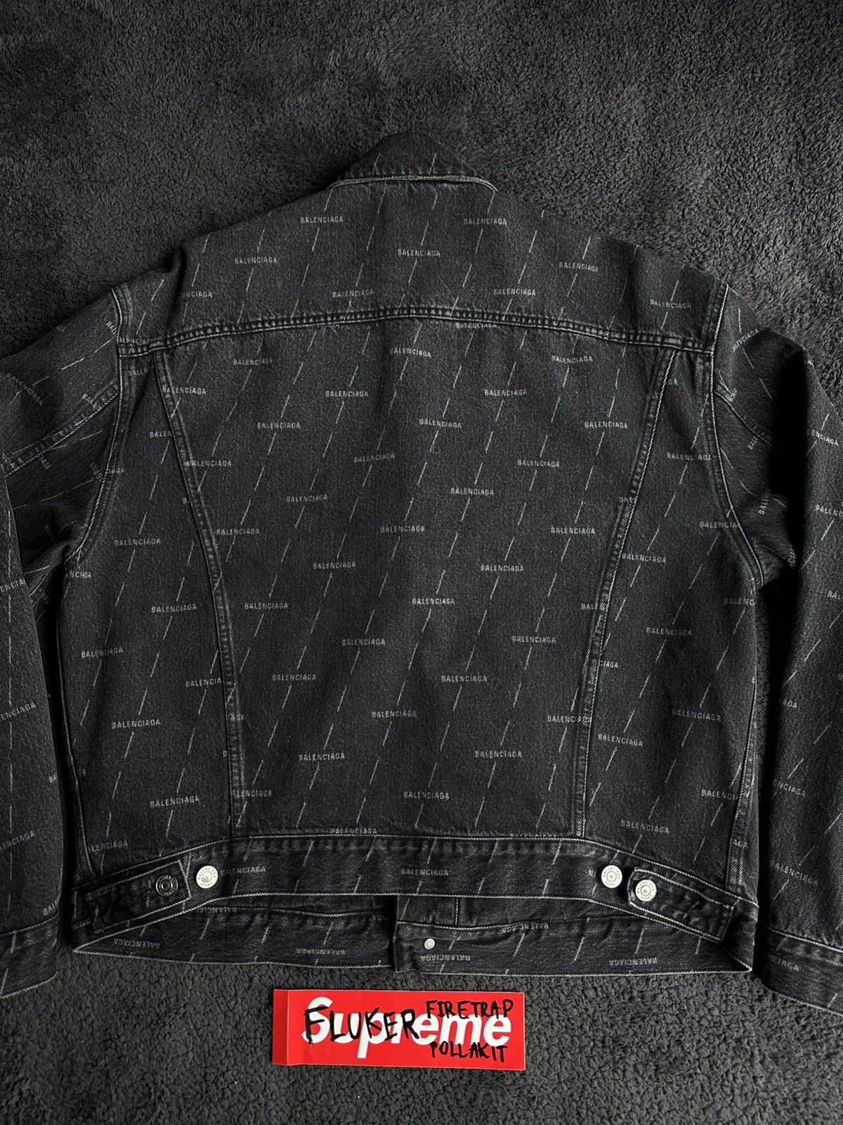 Balenciaga Balenciaga Oversized Stonewashed Logo Size US XL / EU 56 / 4 - 1 Thumbnail