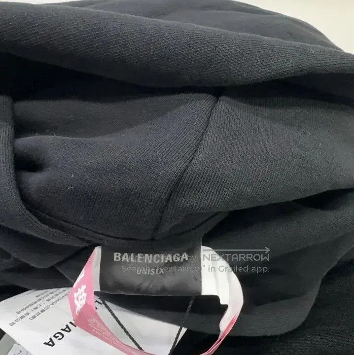 Balenciaga Balenciaga Logo Print Black Hoodie for All. Size US L / EU 52-54 / 3 - 5 Thumbnail
