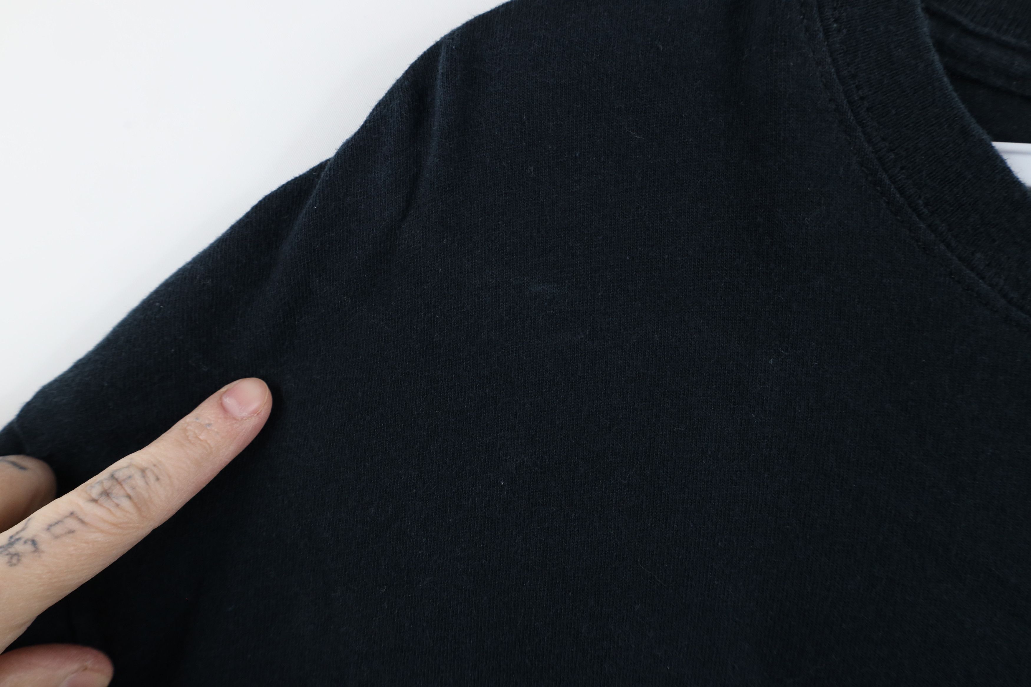 Vintage Vintage 90s Streetwear Cross Italian Hard Core T-Shirt Black Size US XL / EU 56 / 4 - 5 Thumbnail
