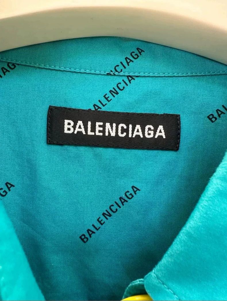Balenciaga Balenciaga size 39 Dark green barrage logo shirt Size US XS / EU 42 / 0 - 3 Thumbnail