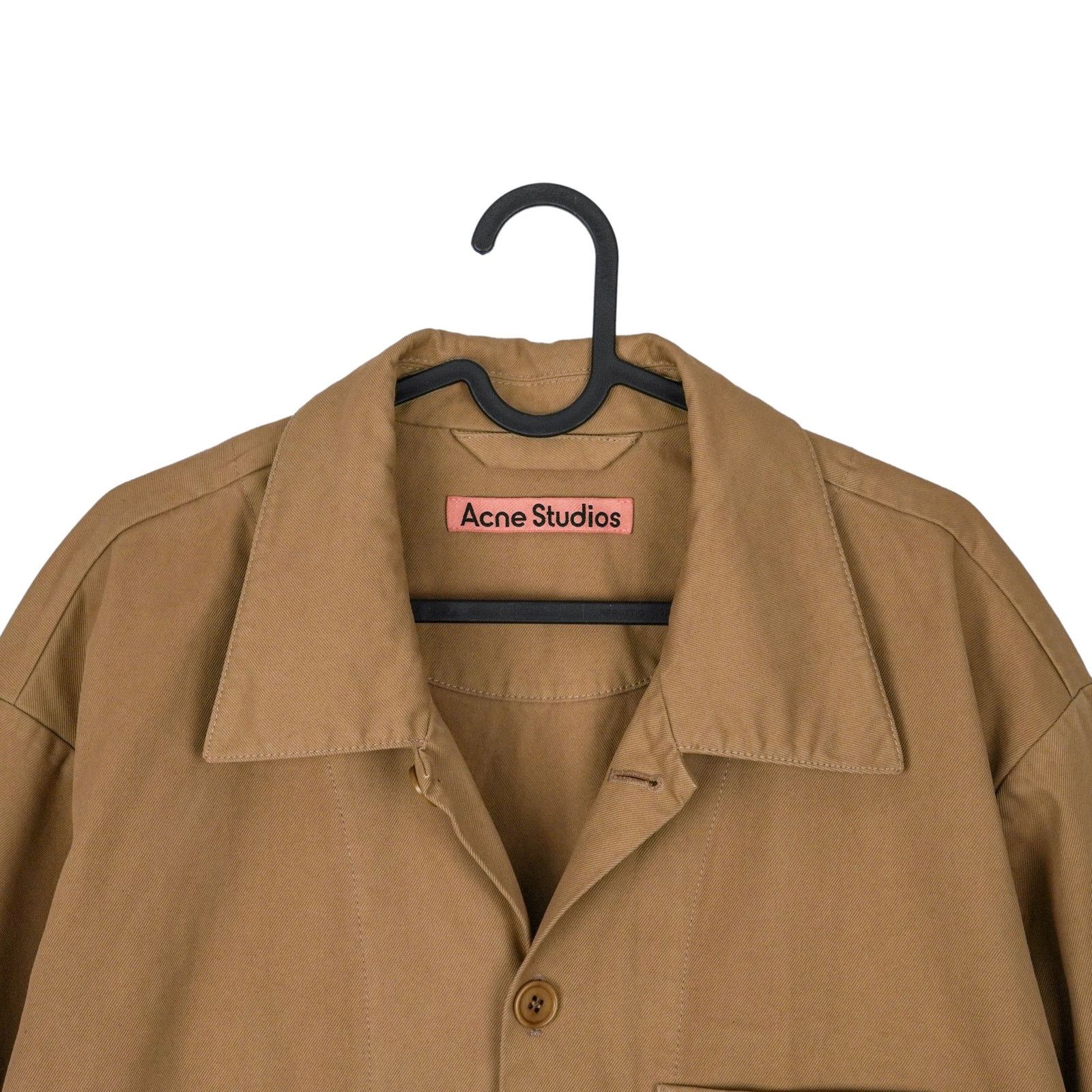 Acne Studios Acne Studios Brown Utility Workwear Patch Logo Chore Jacket Size US M / EU 48-50 / 2 - 2 Thumbnail