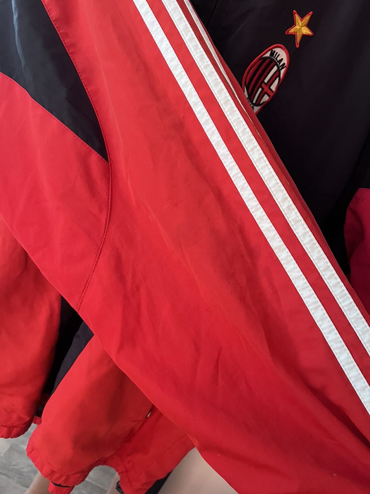 Other Vintage 90s AC MILAN Soccer Adidas Retro Olympic Jacket Size US XL / EU 56 / 4 - 18 Thumbnail