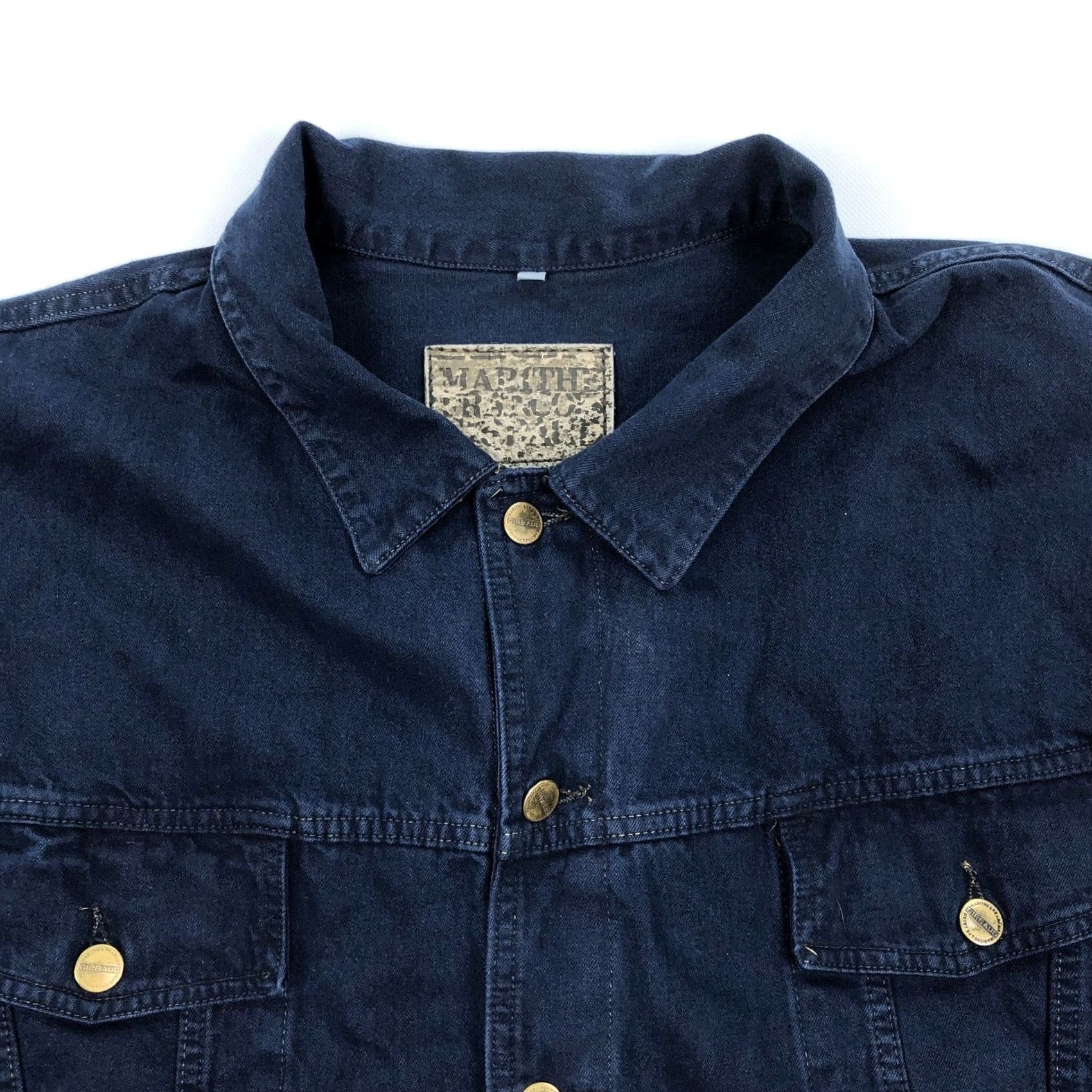 Vintage VINTAGE Marithé & François Girbaud Men's XL Blue Denim Jean Jacket Button Front Size US 36 / EU 52 - 2 Thumbnail